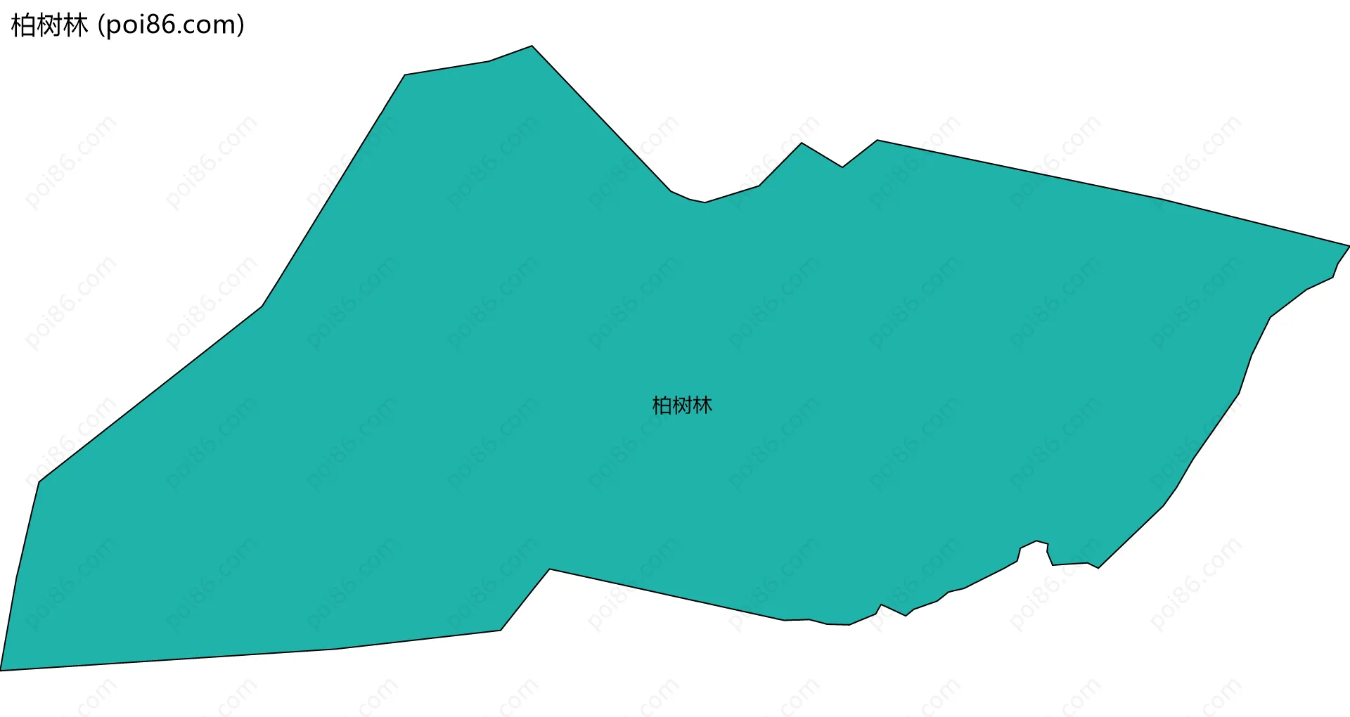 柏树林边界地图
