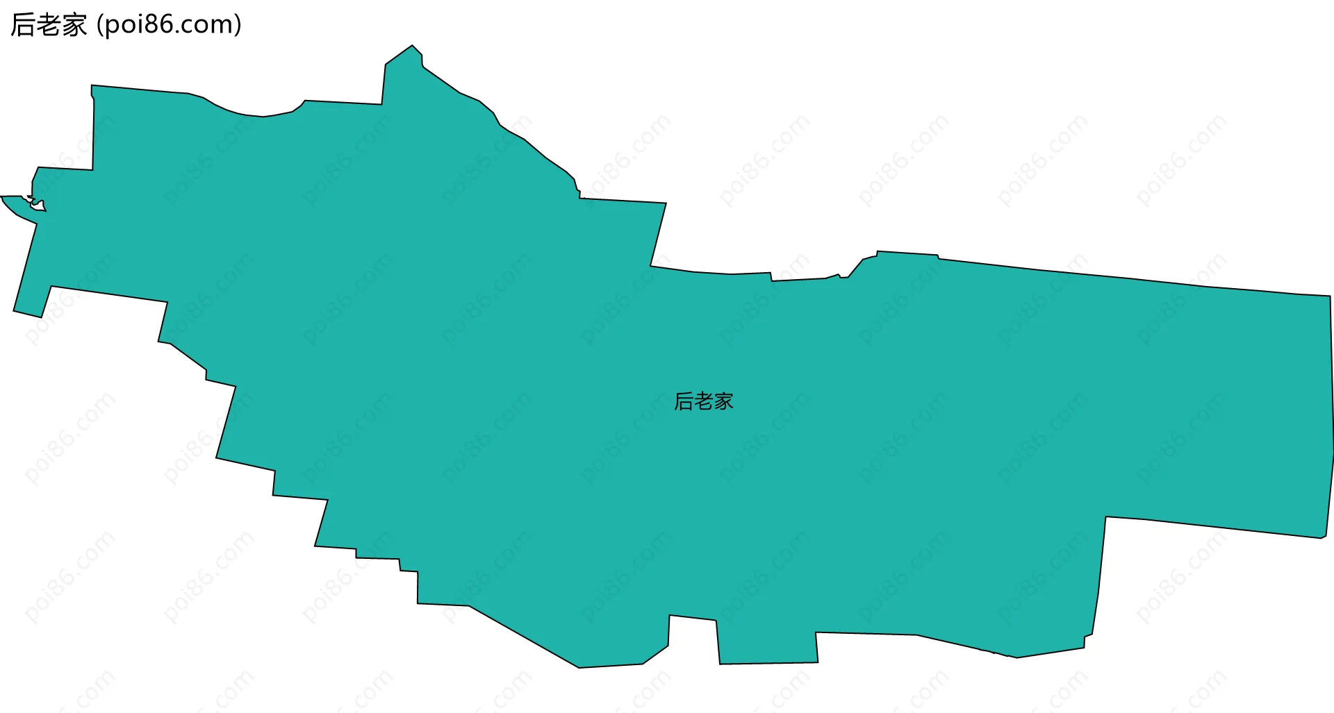 后老家边界地图