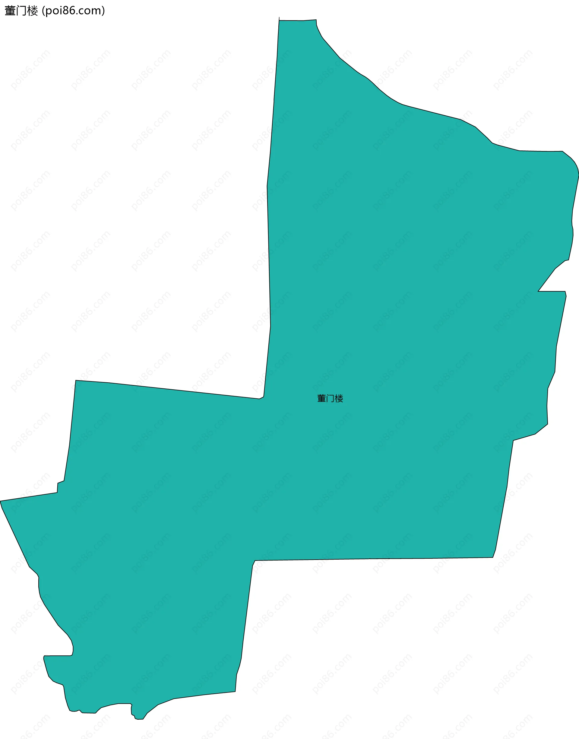 董门楼边界地图