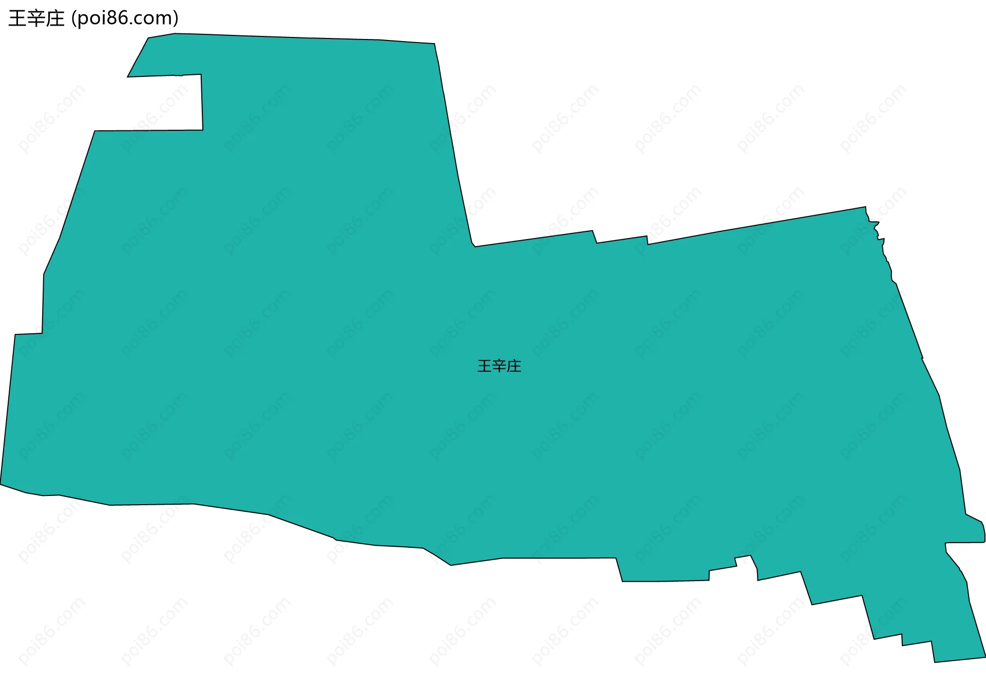 王辛庄边界地图