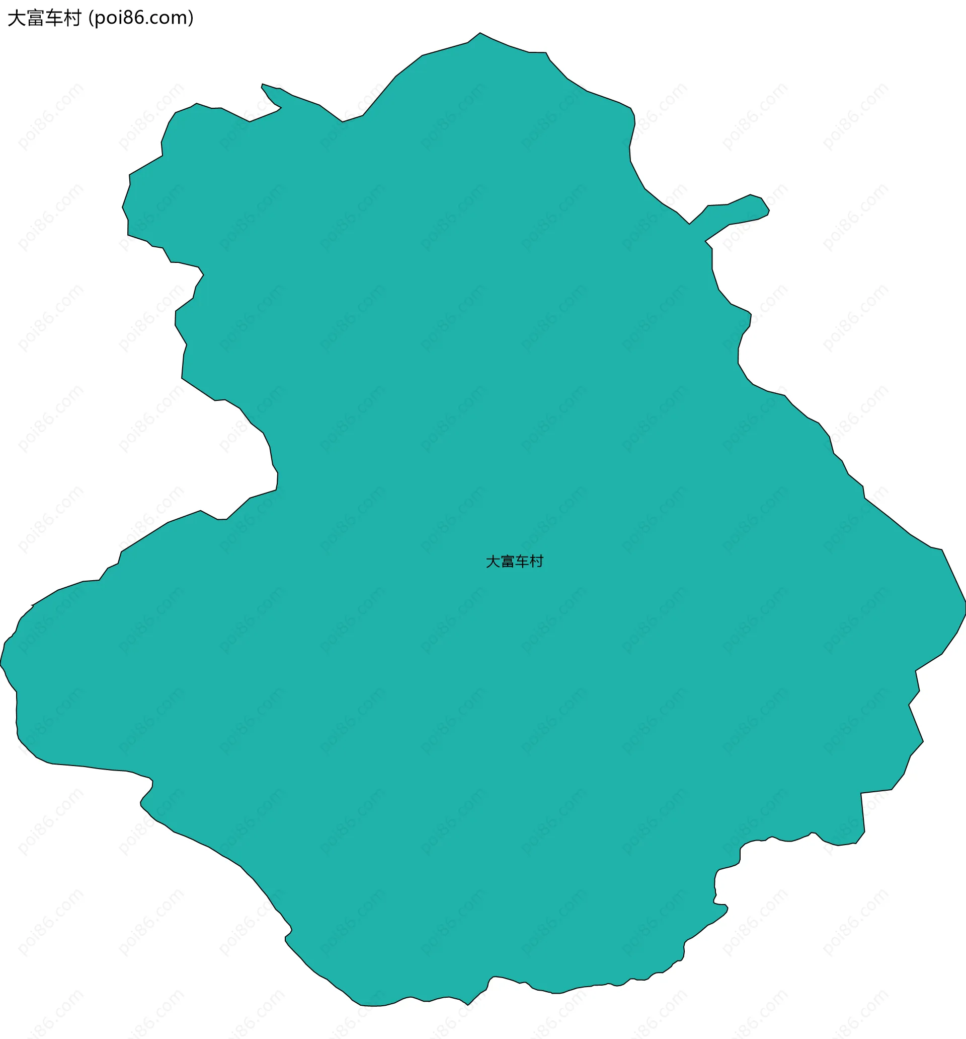 大富车村边界地图