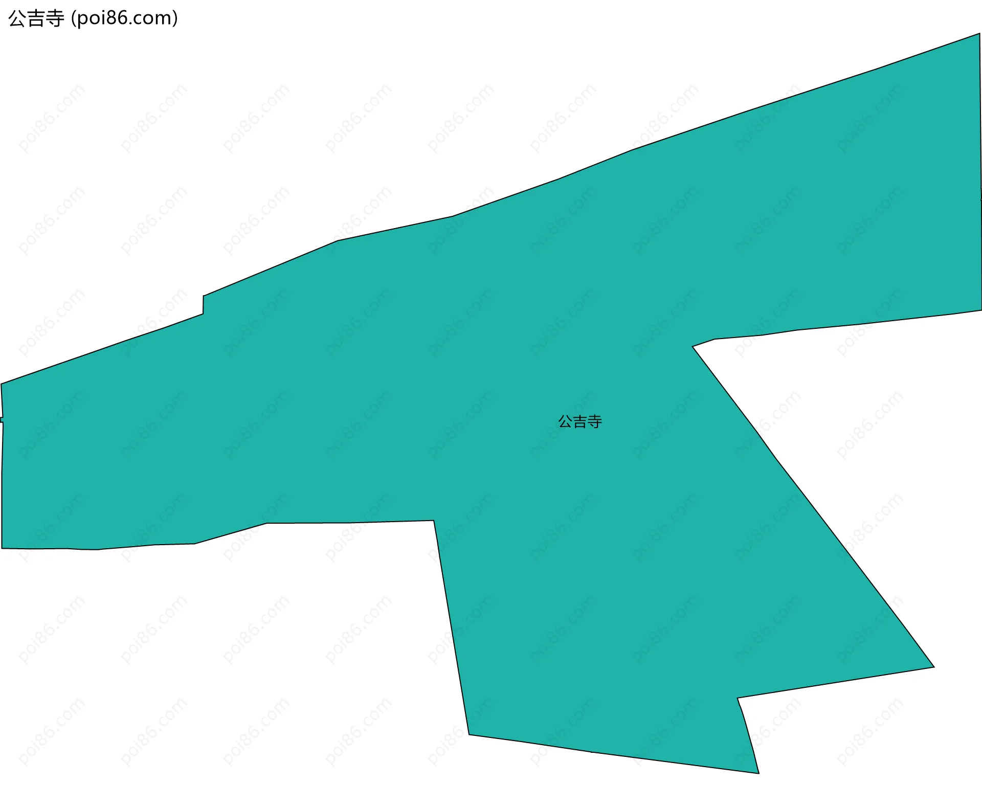 公吉寺边界地图