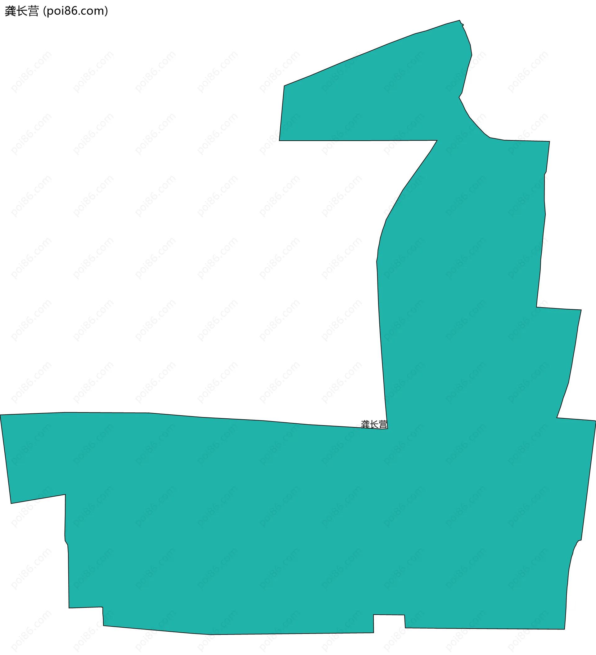 龚长营边界地图