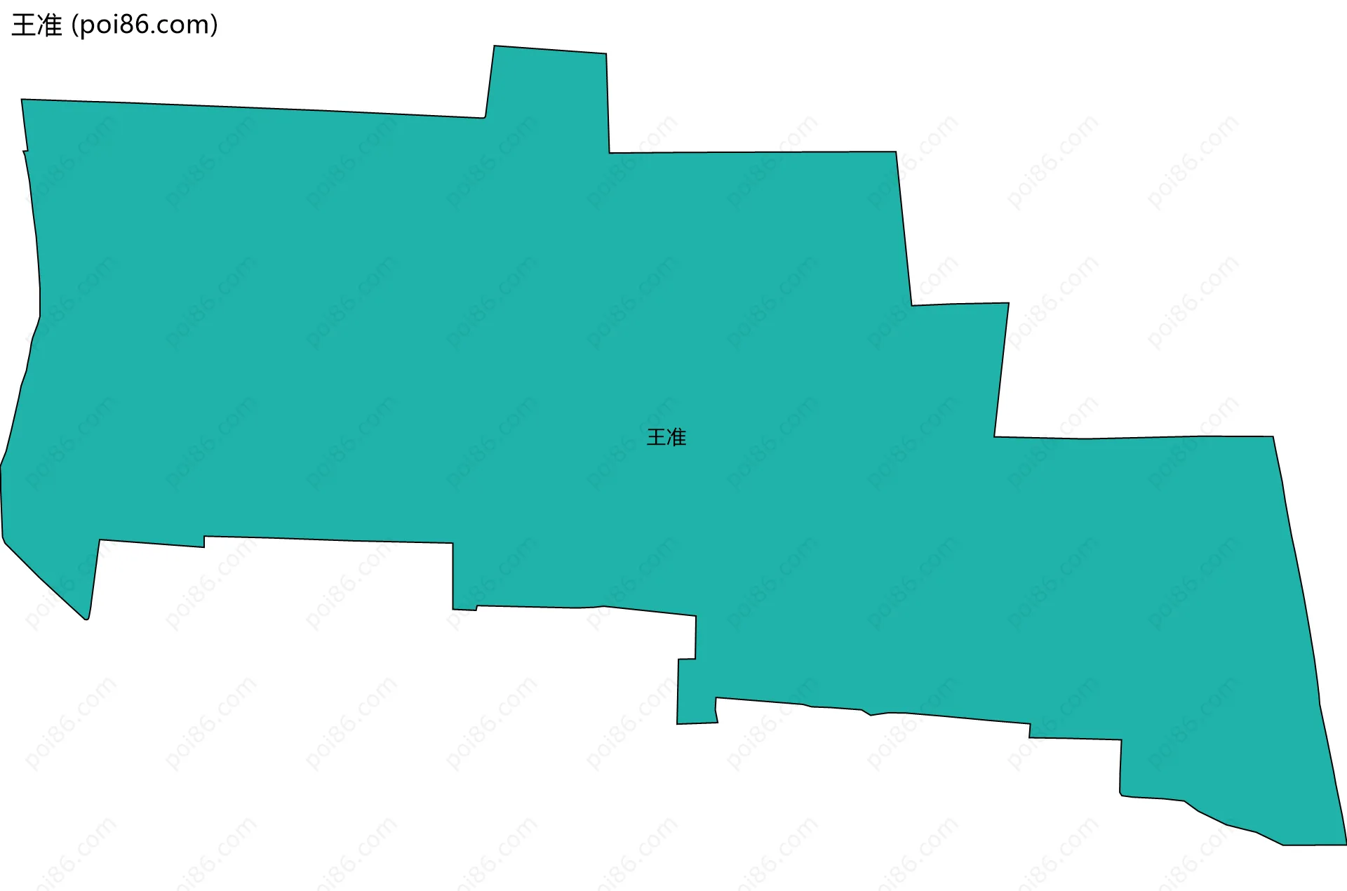 王准边界地图