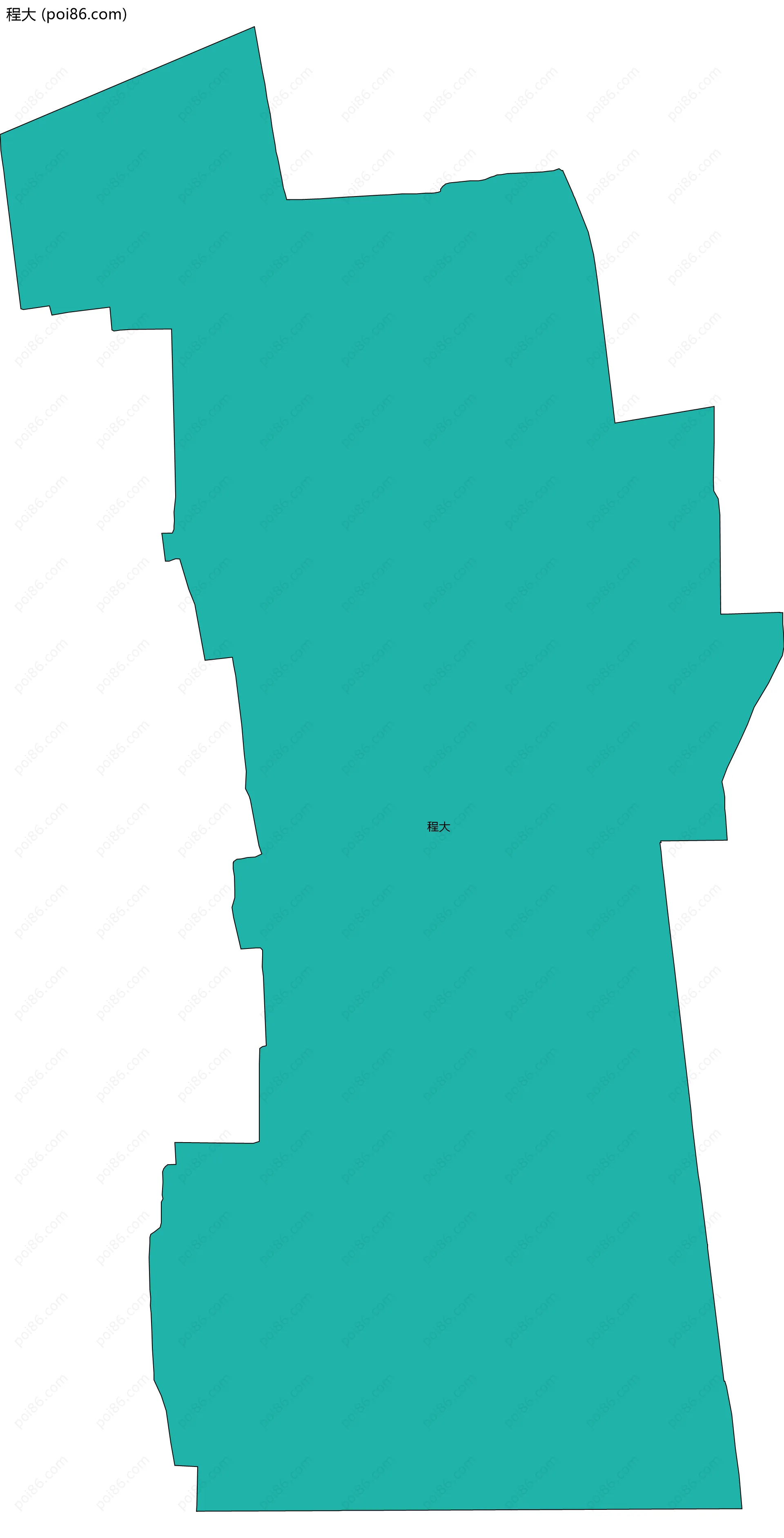 程大边界地图