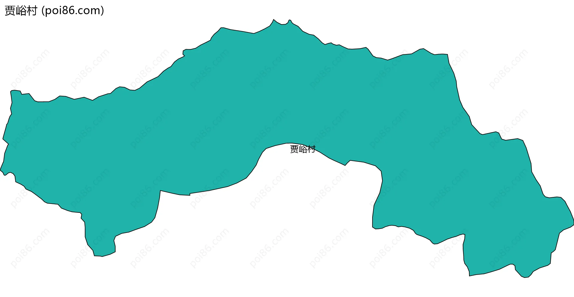 贾峪村边界地图