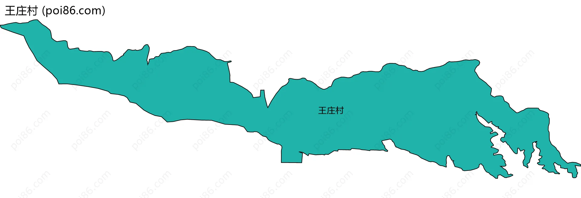 王庄村边界地图