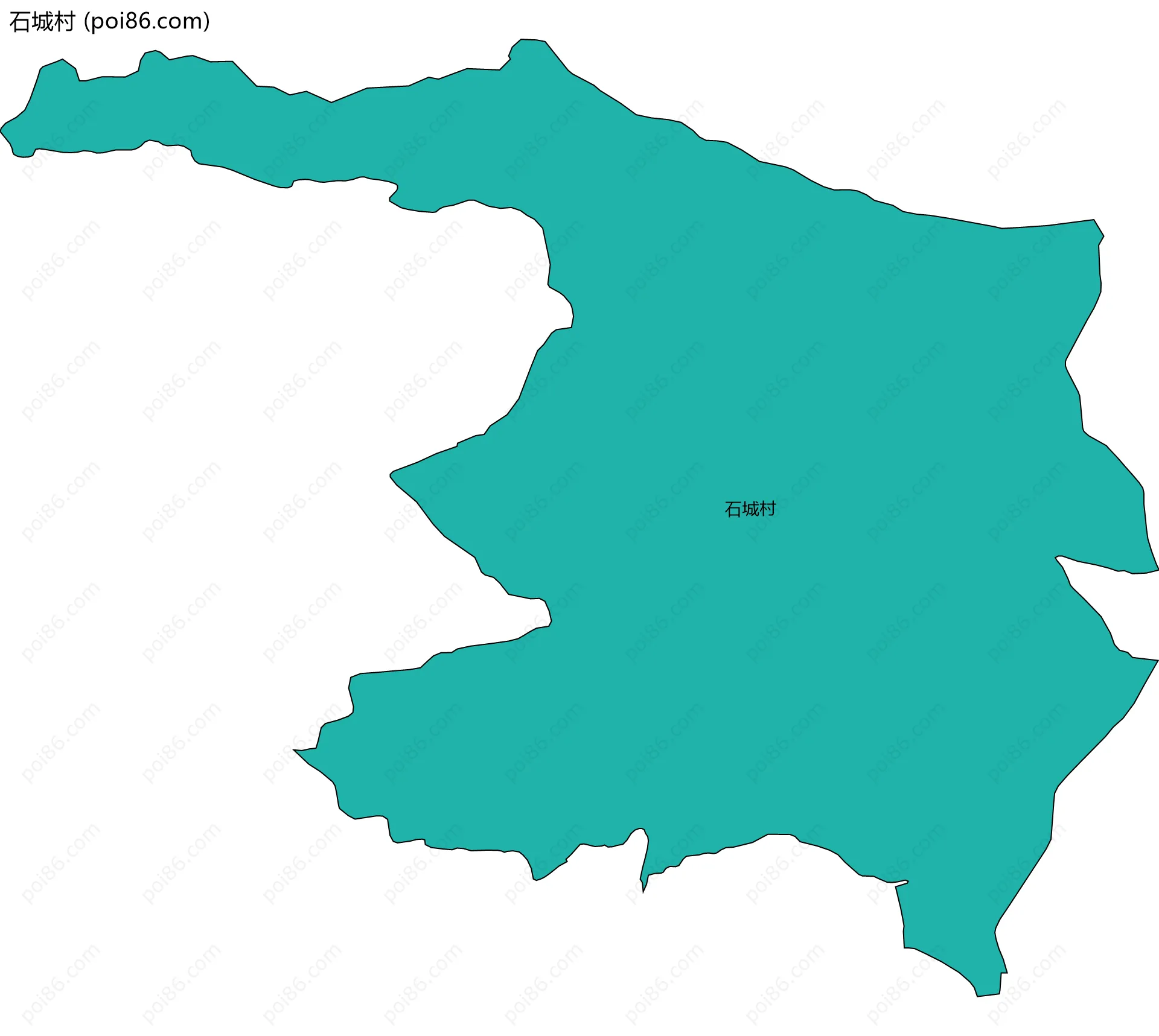 石城村边界地图