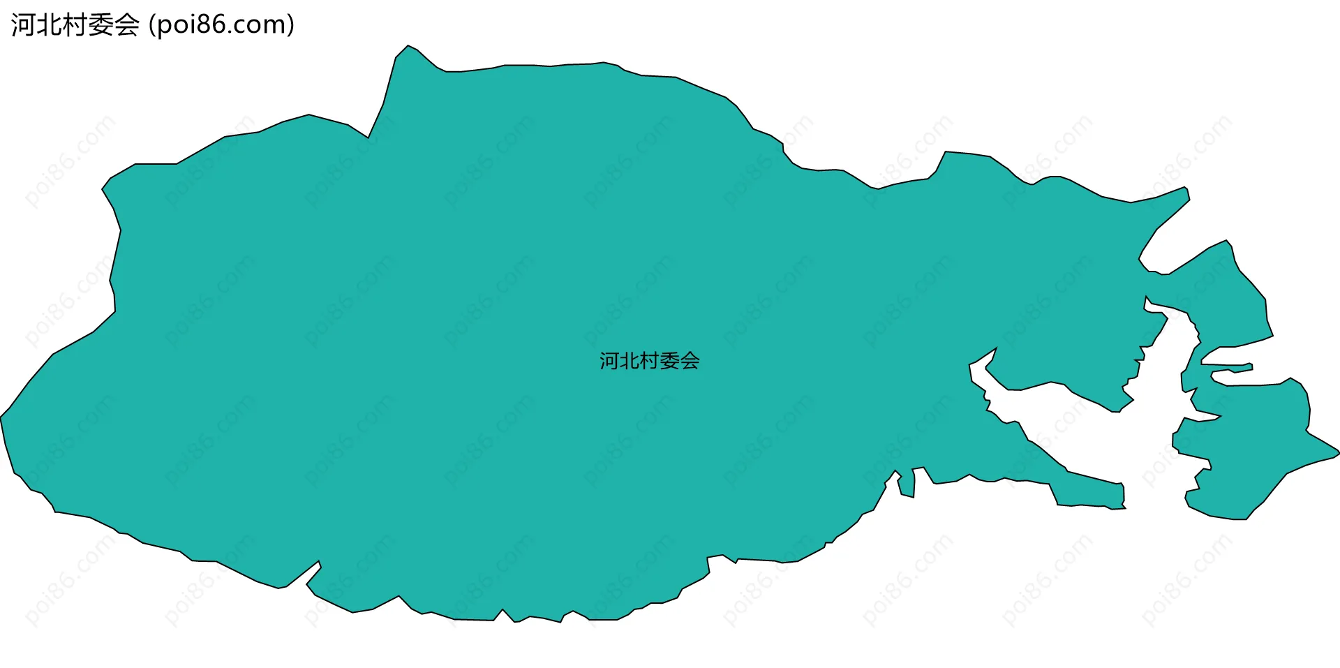 河北村委会边界地图