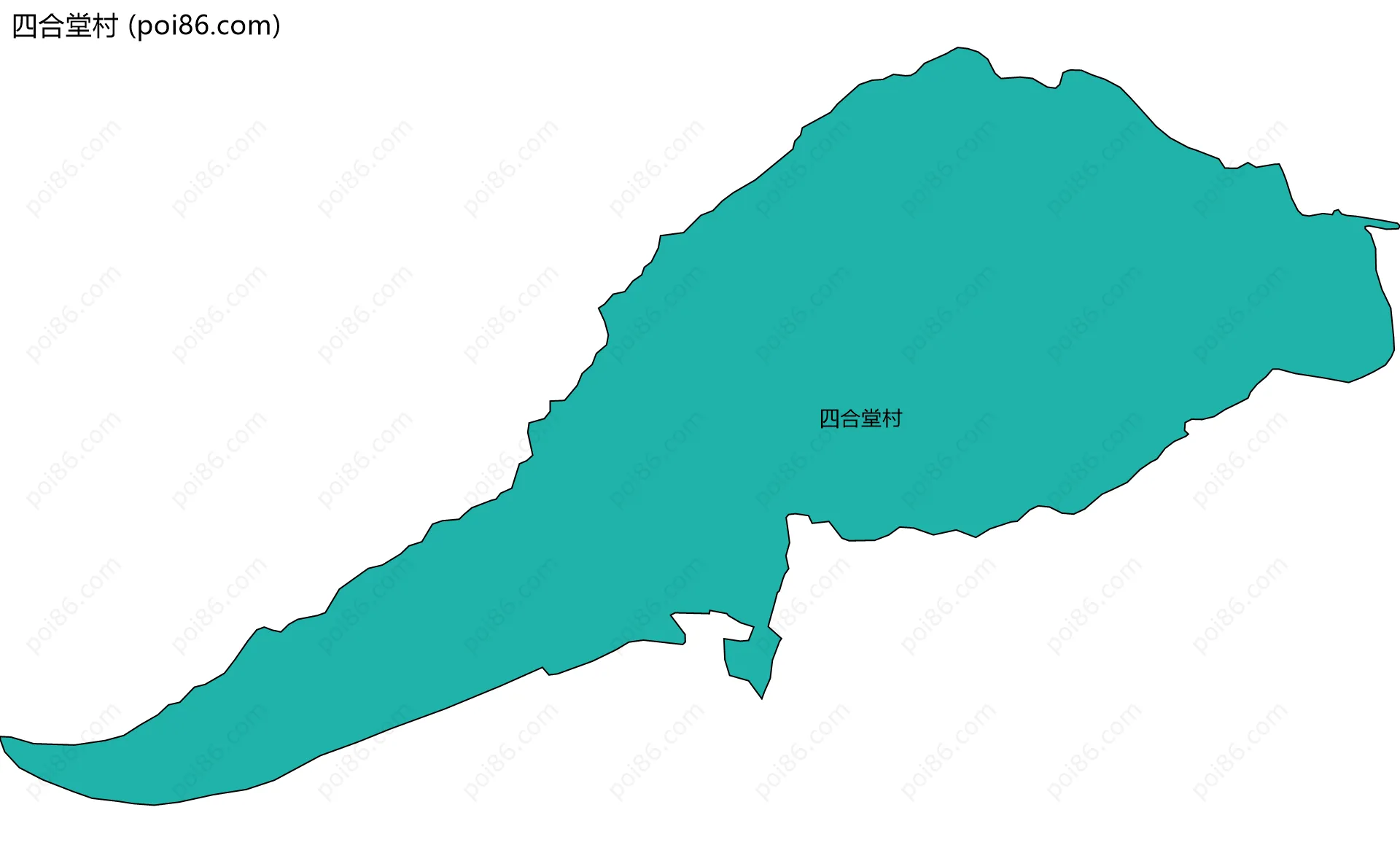 四合堂村边界地图