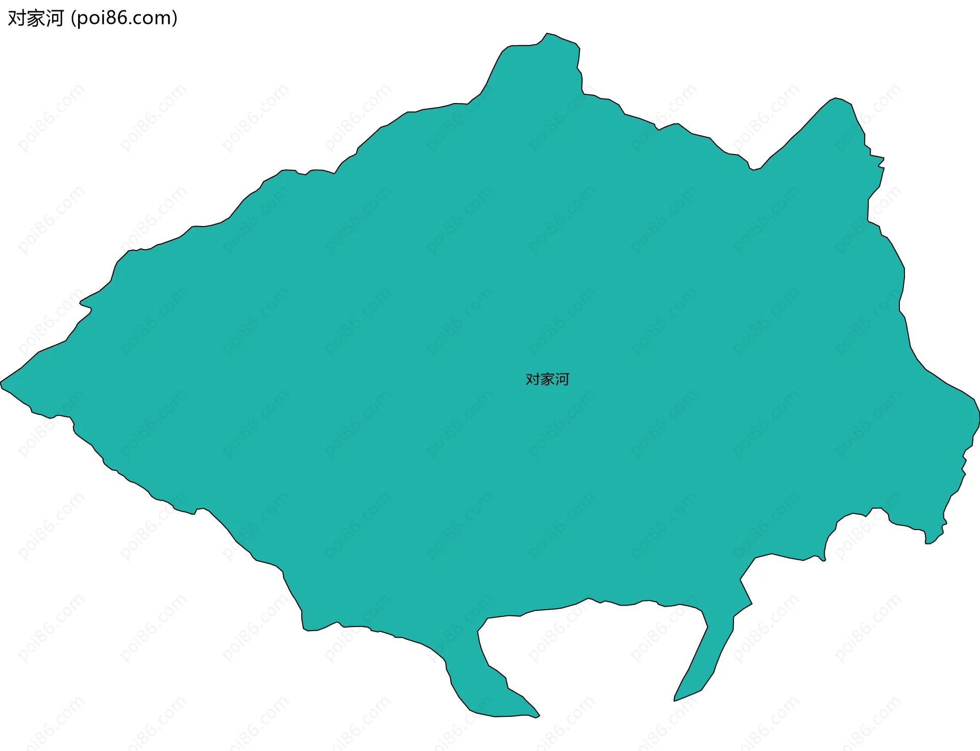 对家河边界地图