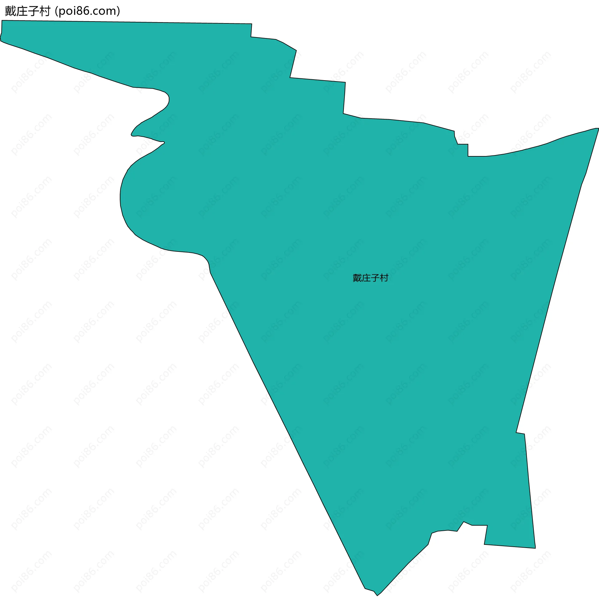 戴庄子村边界地图