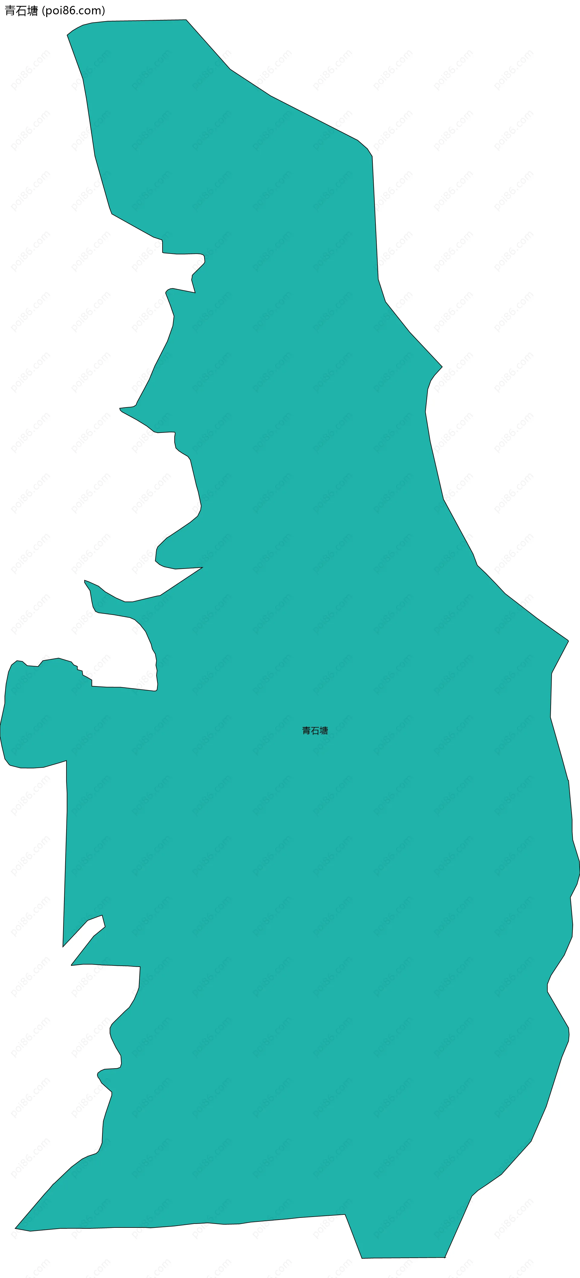 青石塘边界地图