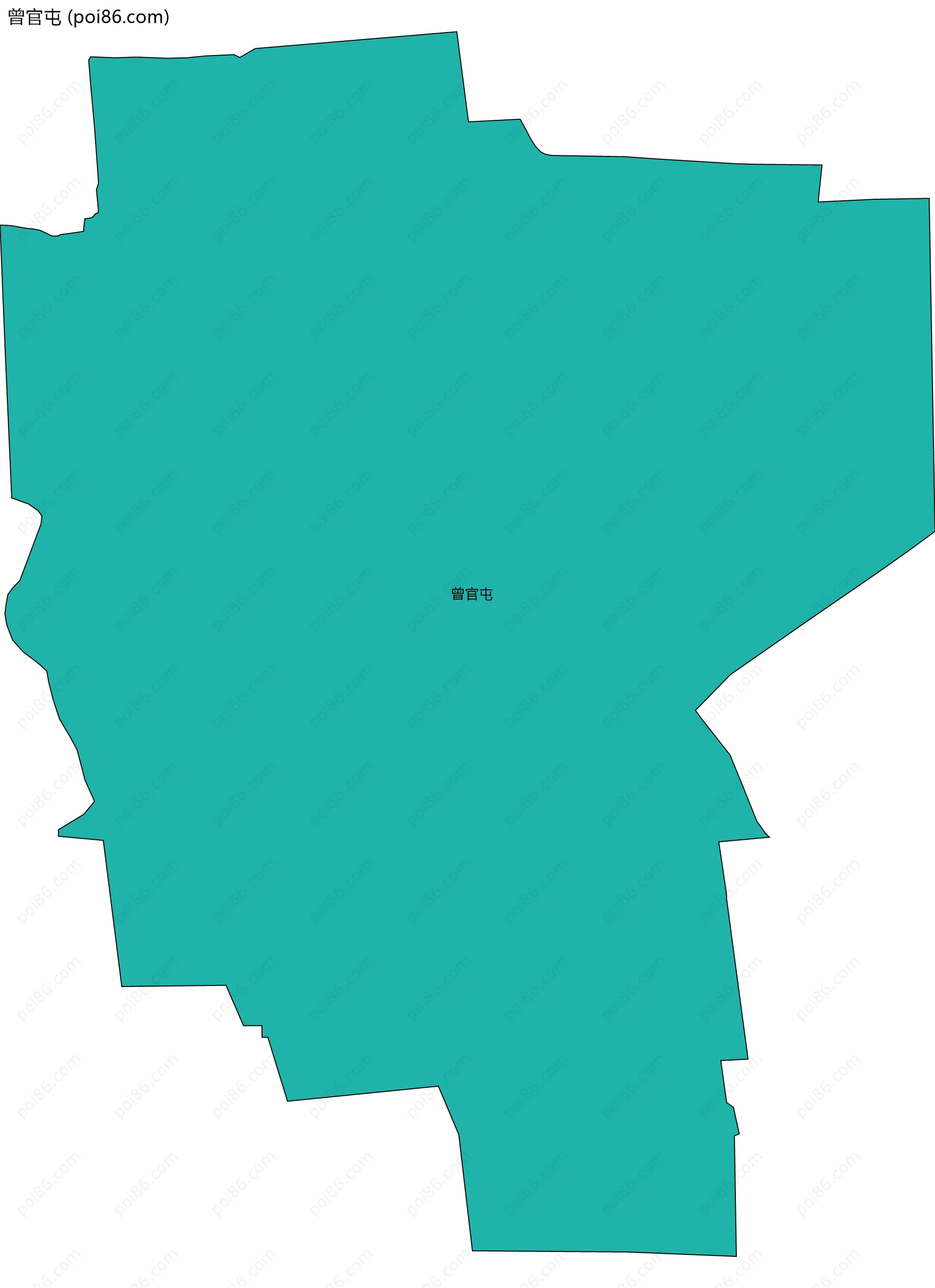 曾官屯边界地图