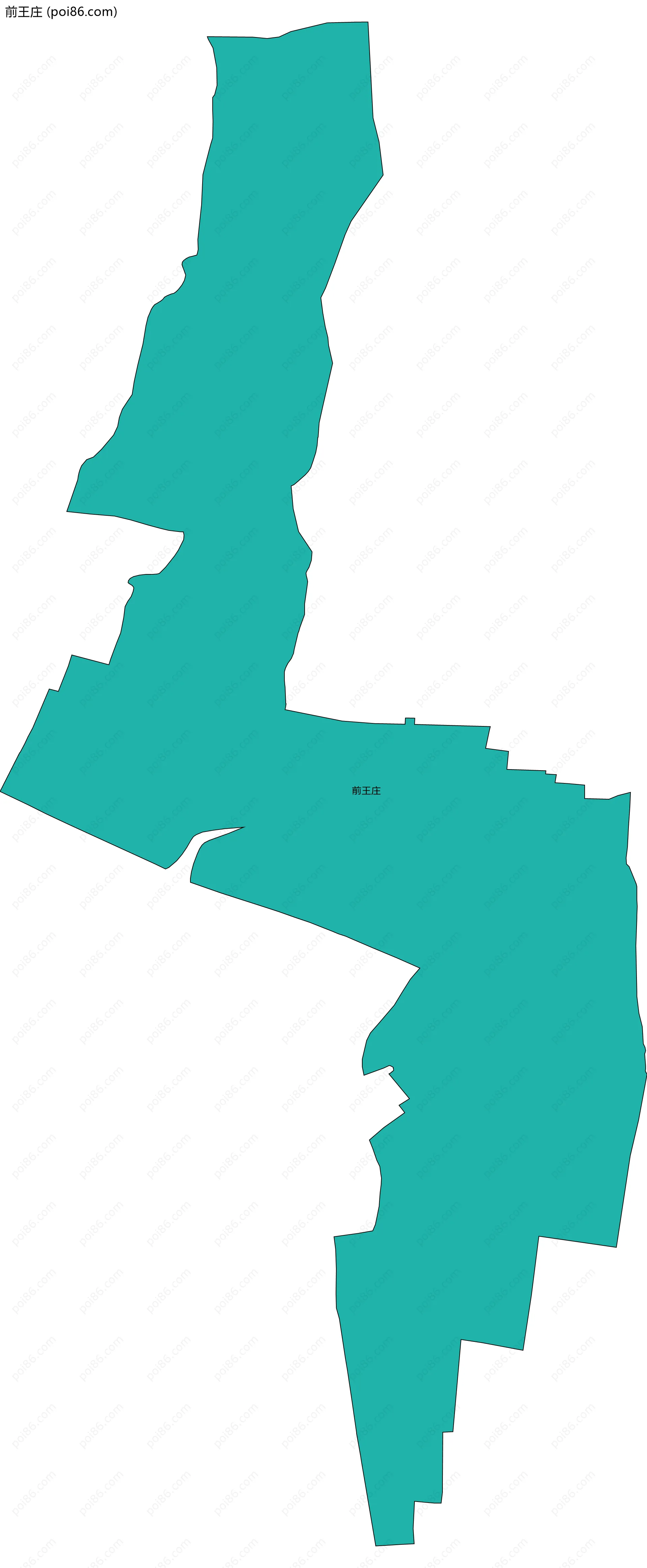 前王庄边界地图