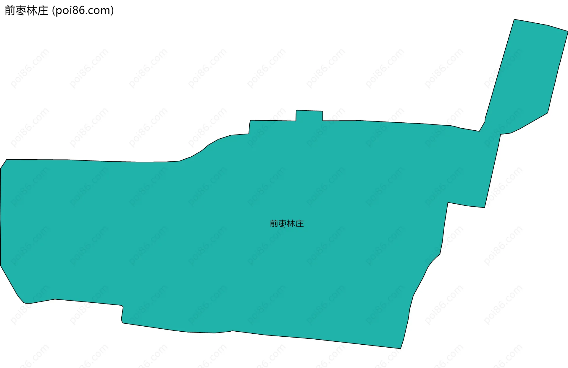前枣林庄边界地图