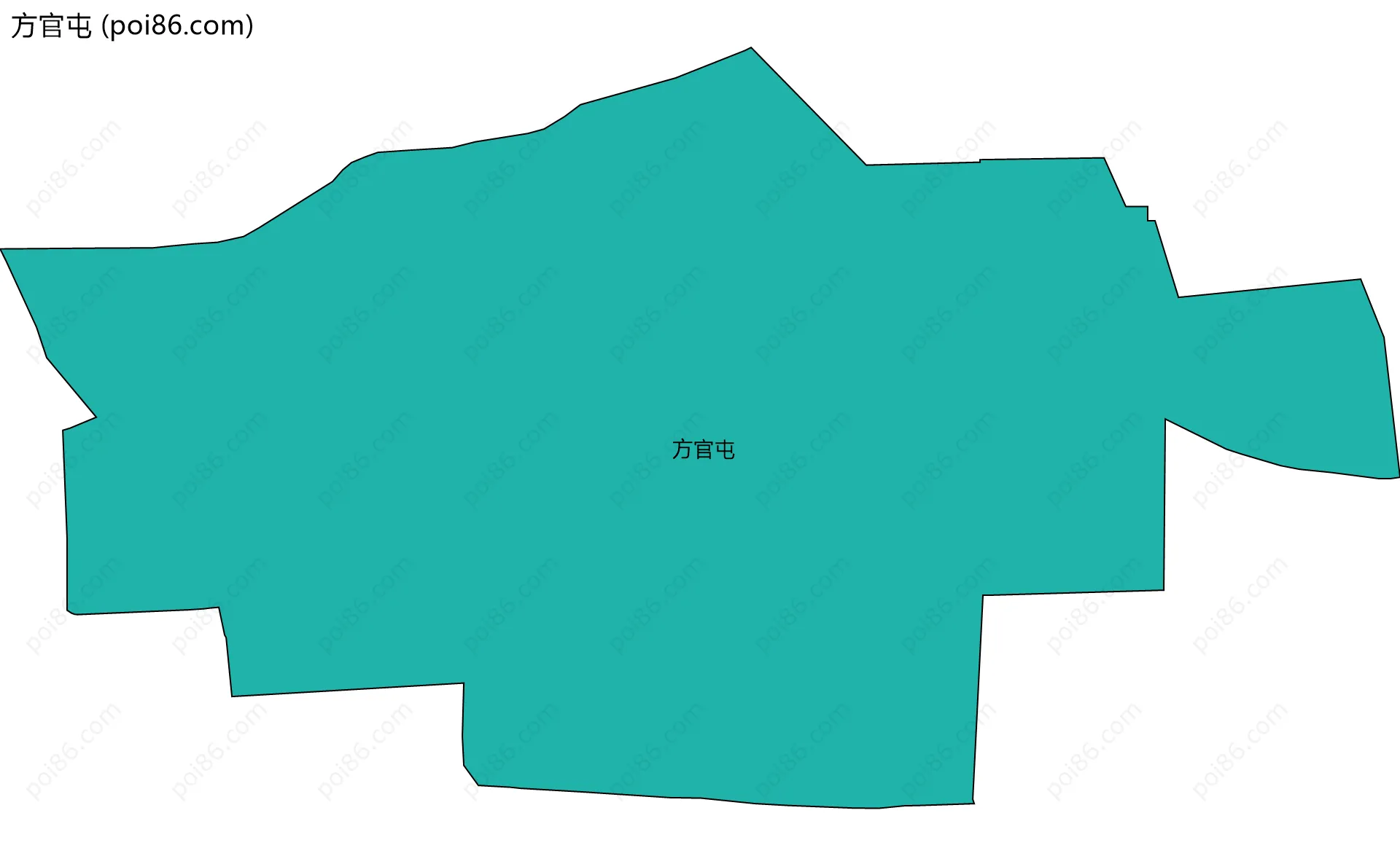 方官屯边界地图