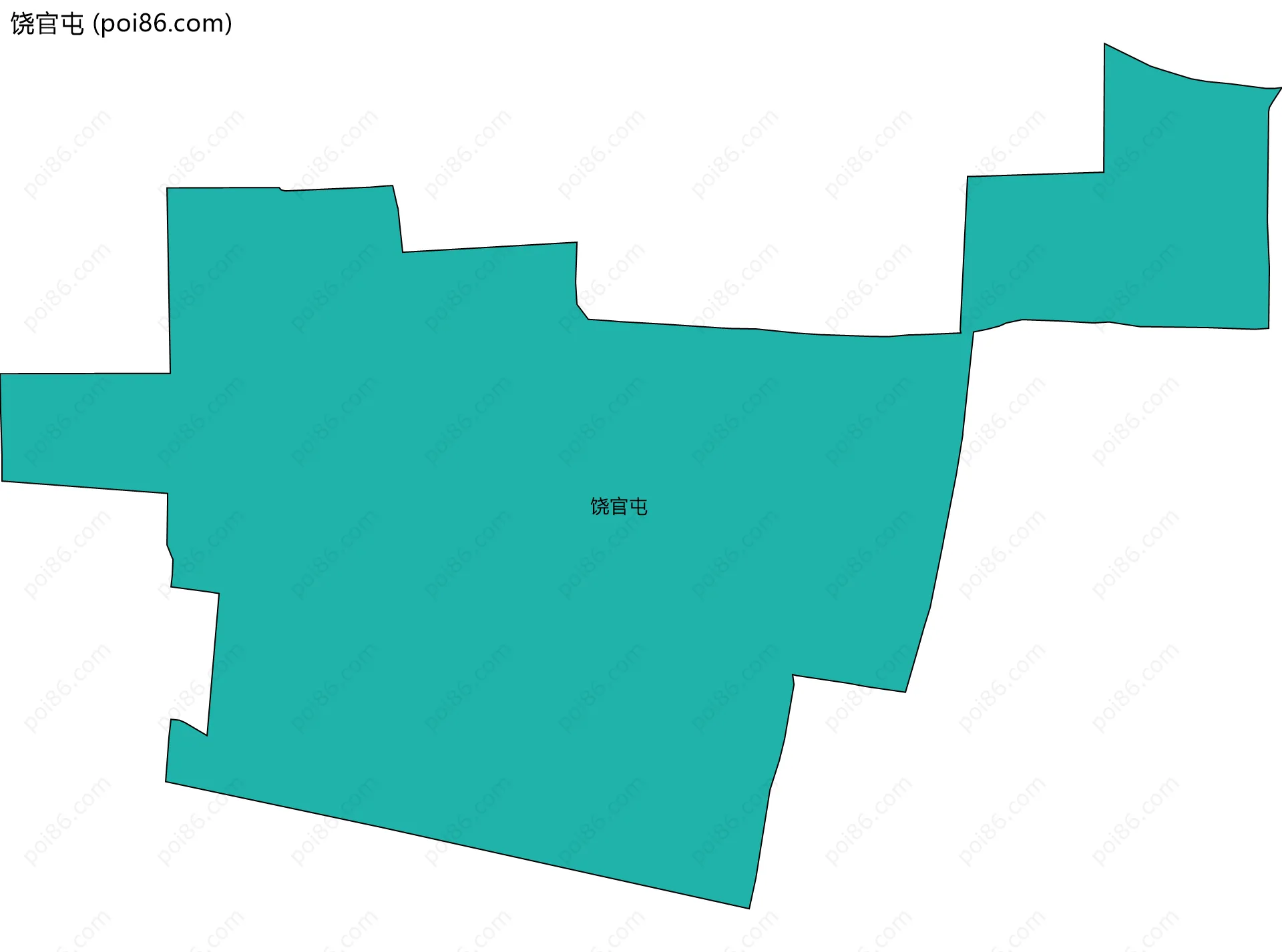 饶官屯边界地图