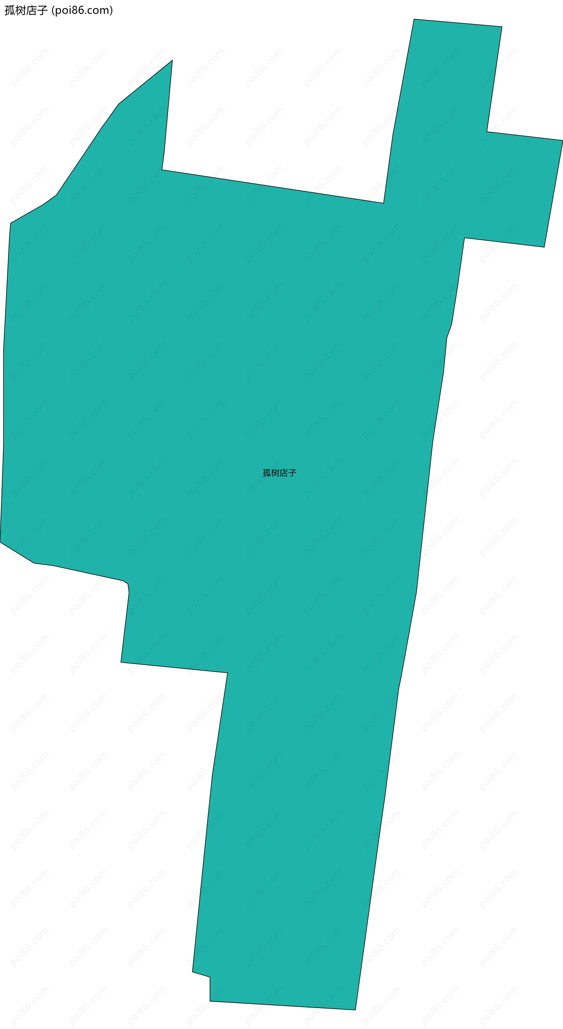 孤树店子边界地图