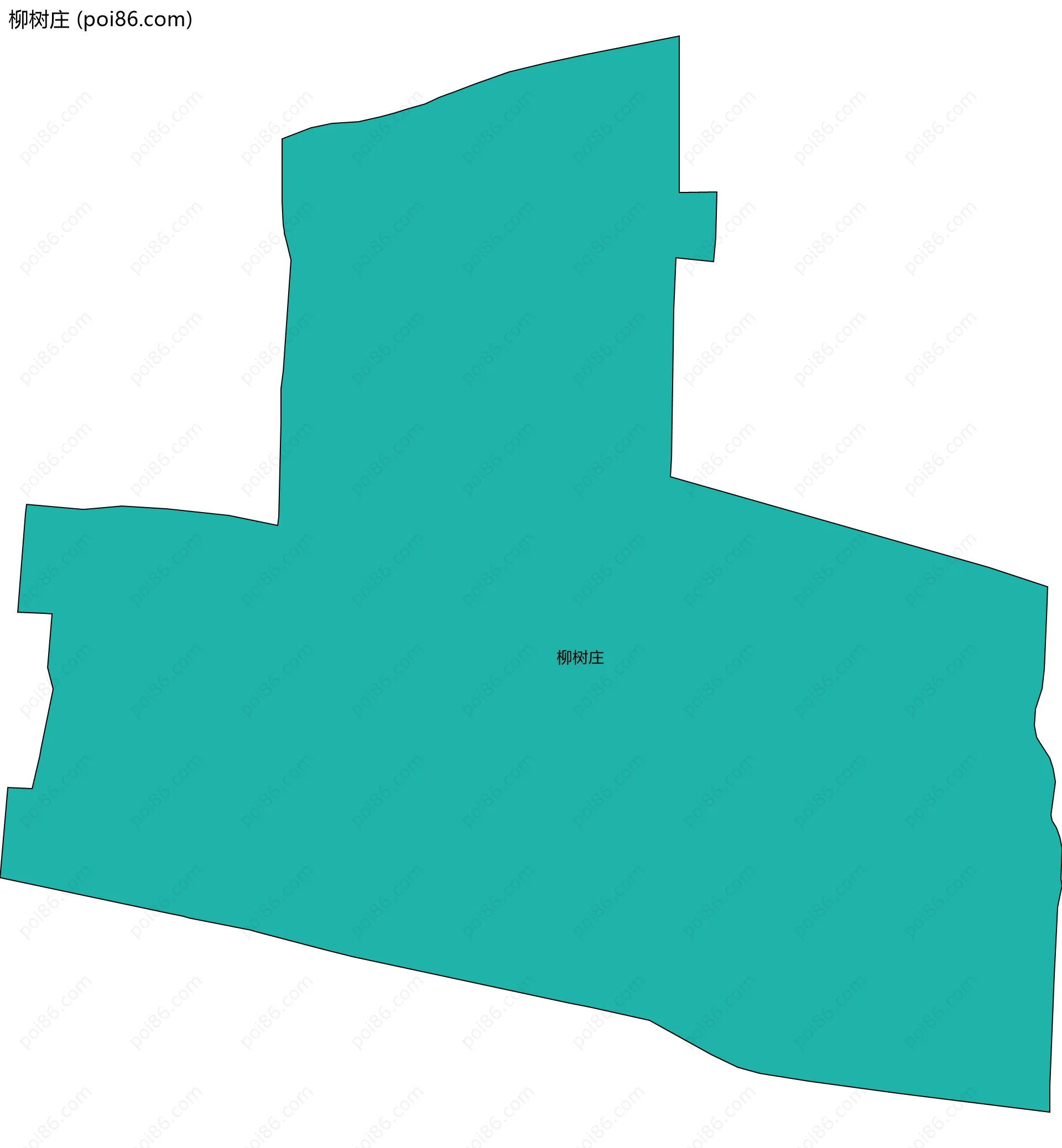 柳树庄边界地图