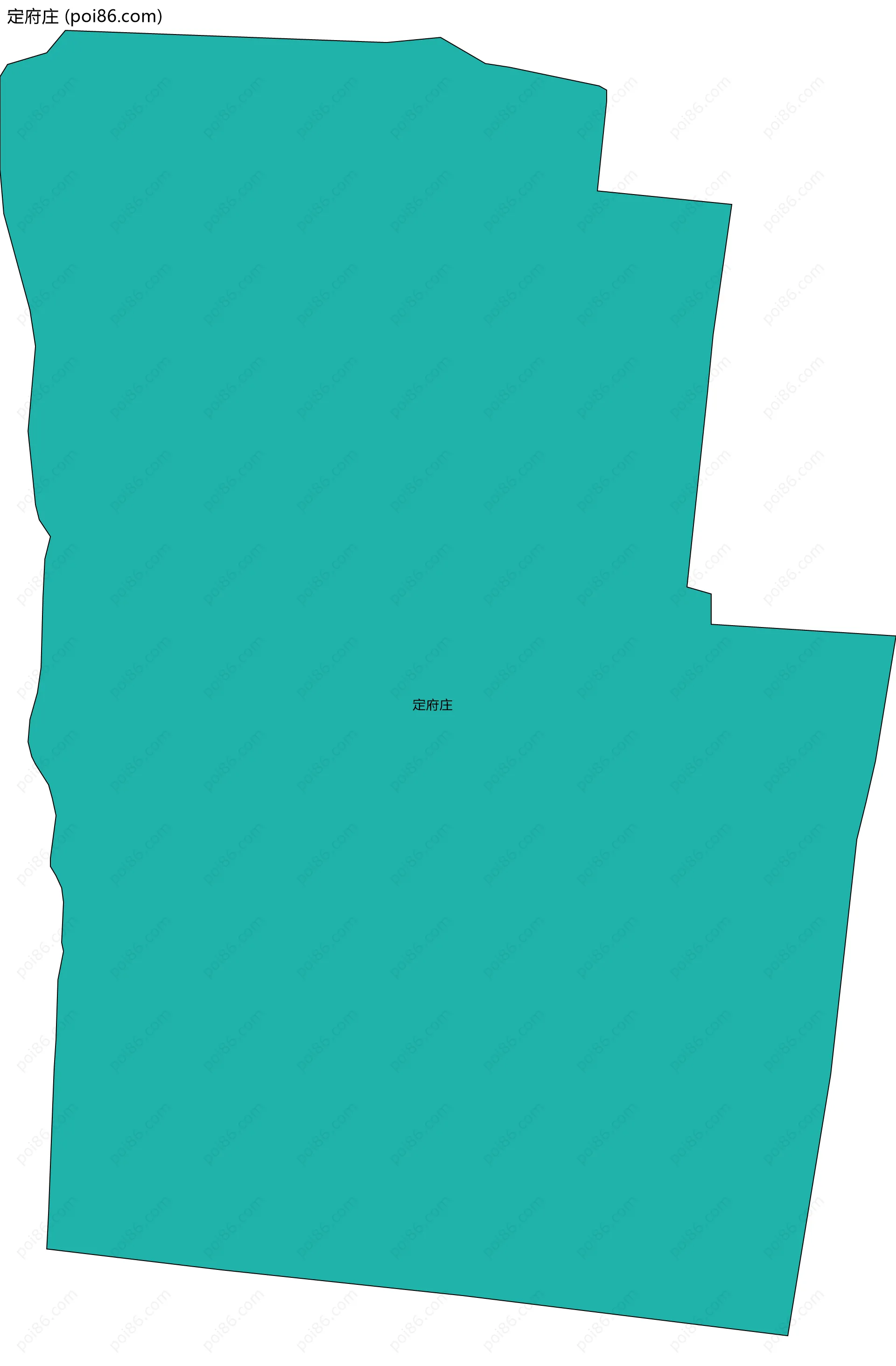 定府庄边界地图