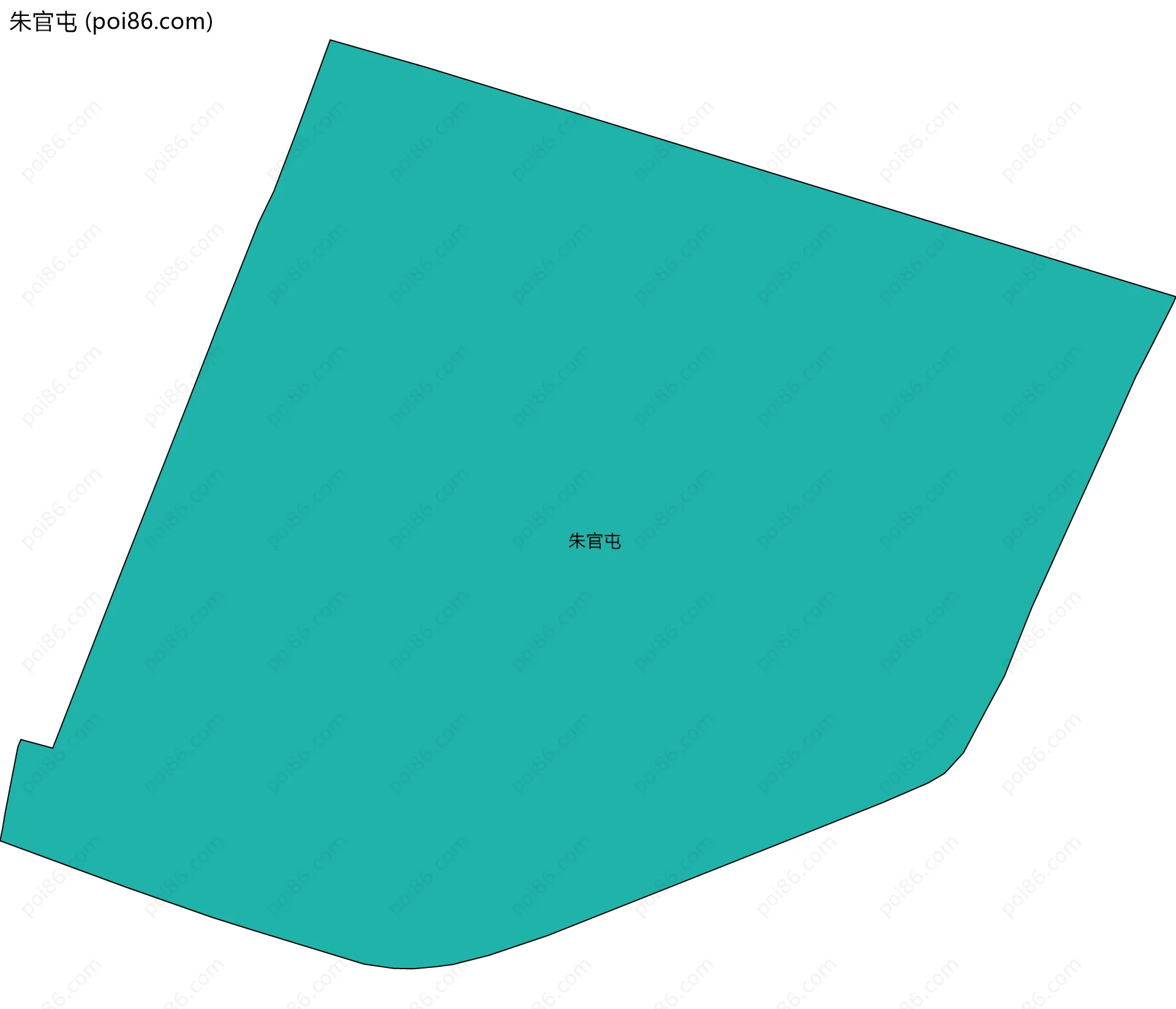 朱官屯边界地图