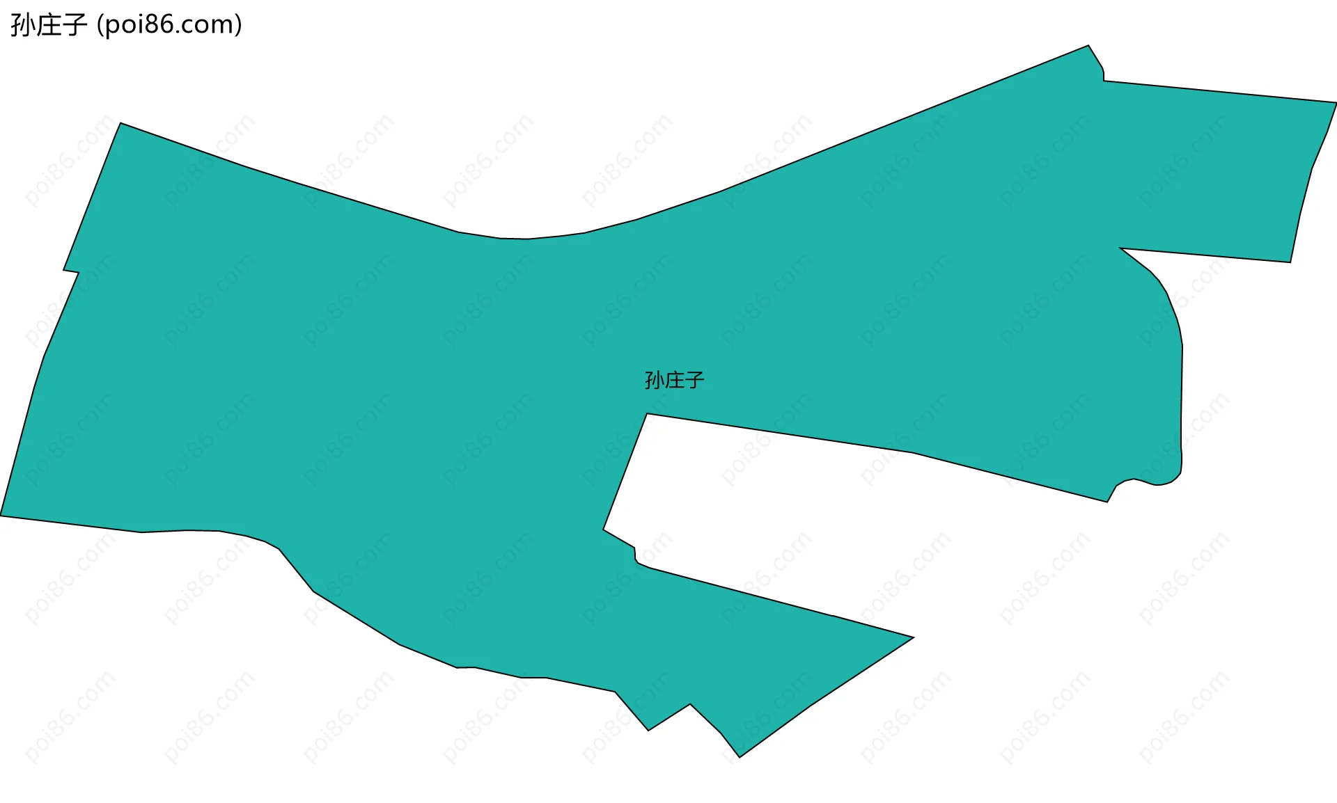 孙庄子边界地图