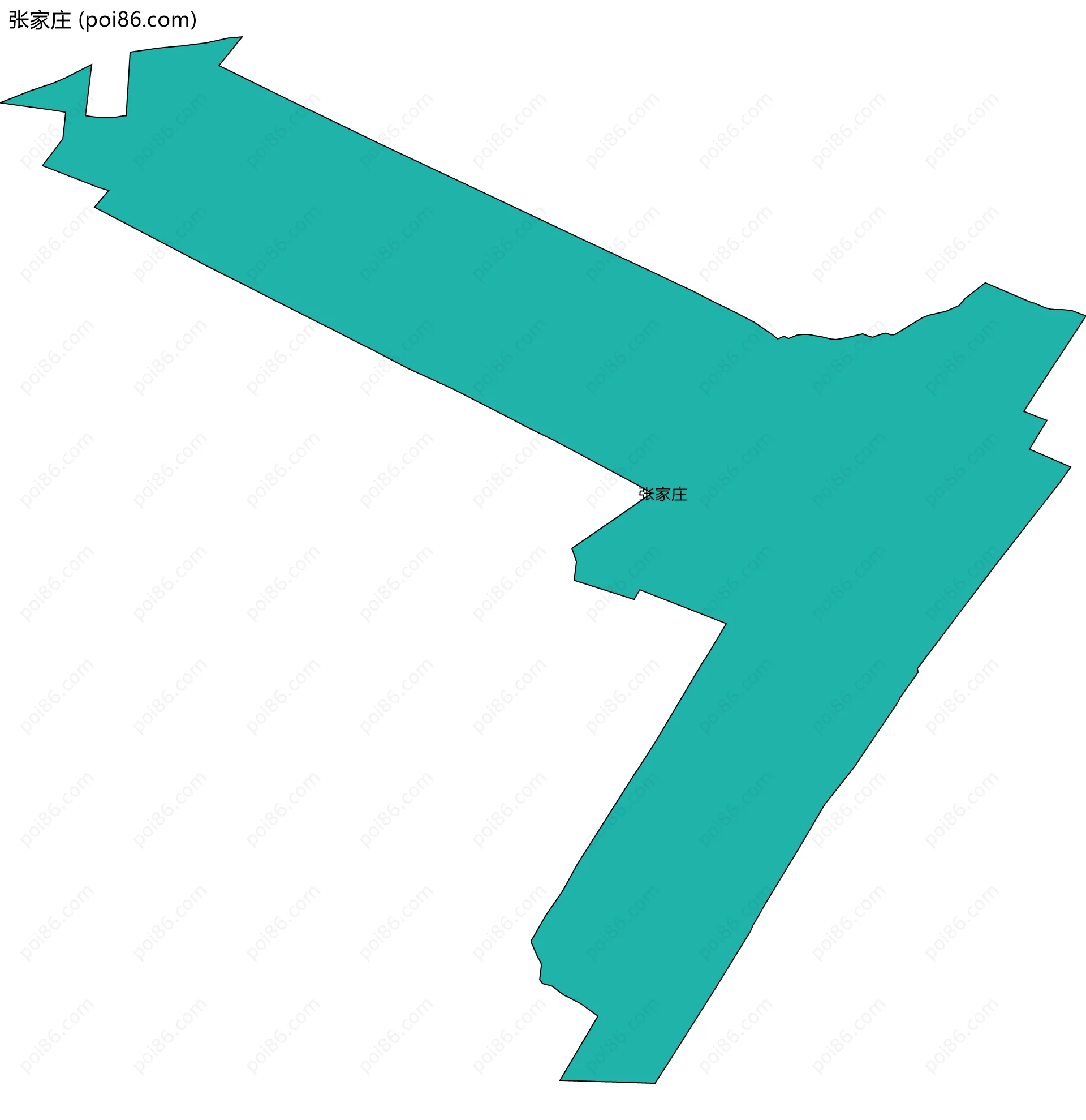 张家庄边界地图