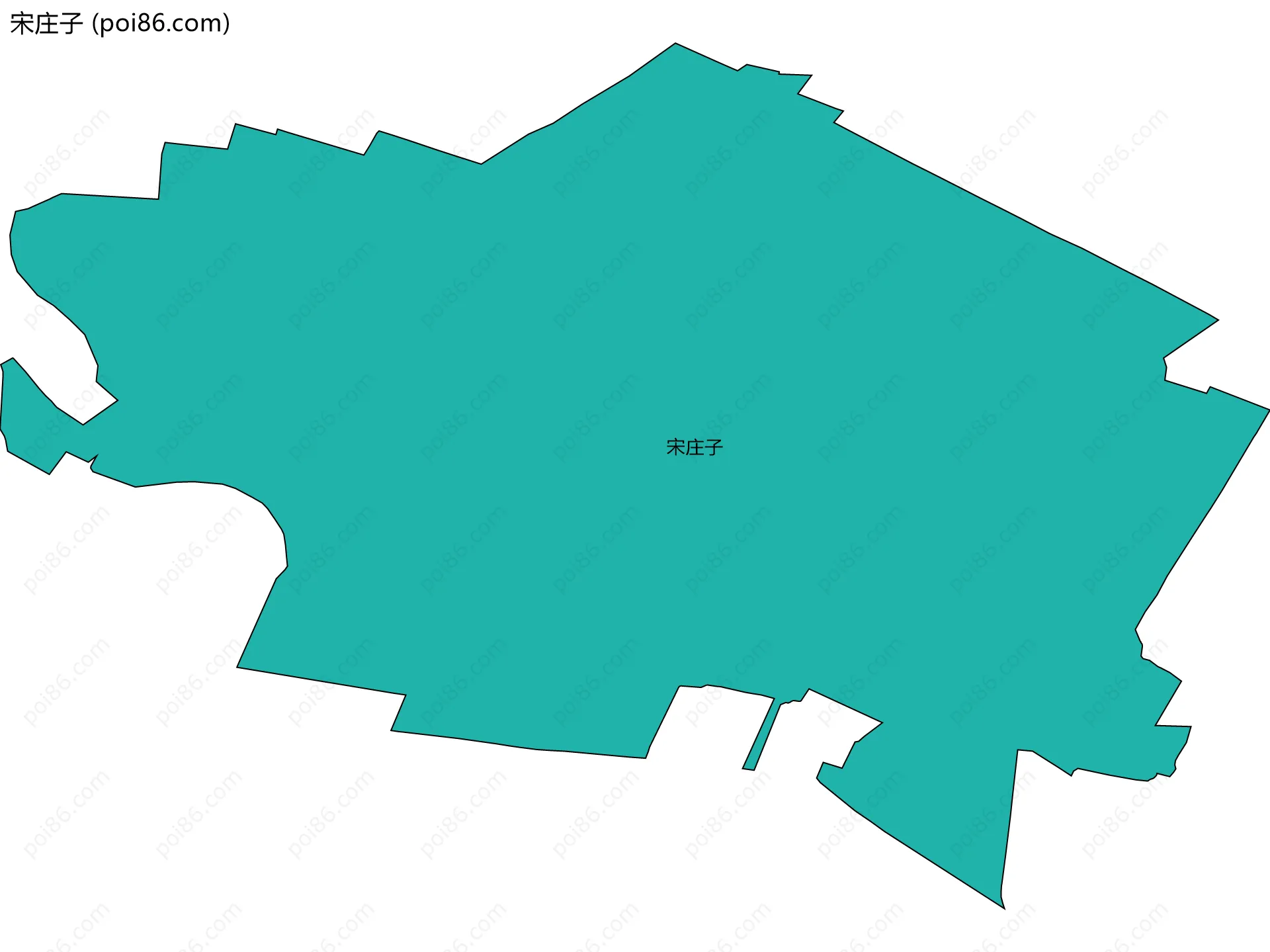 宋庄子边界地图