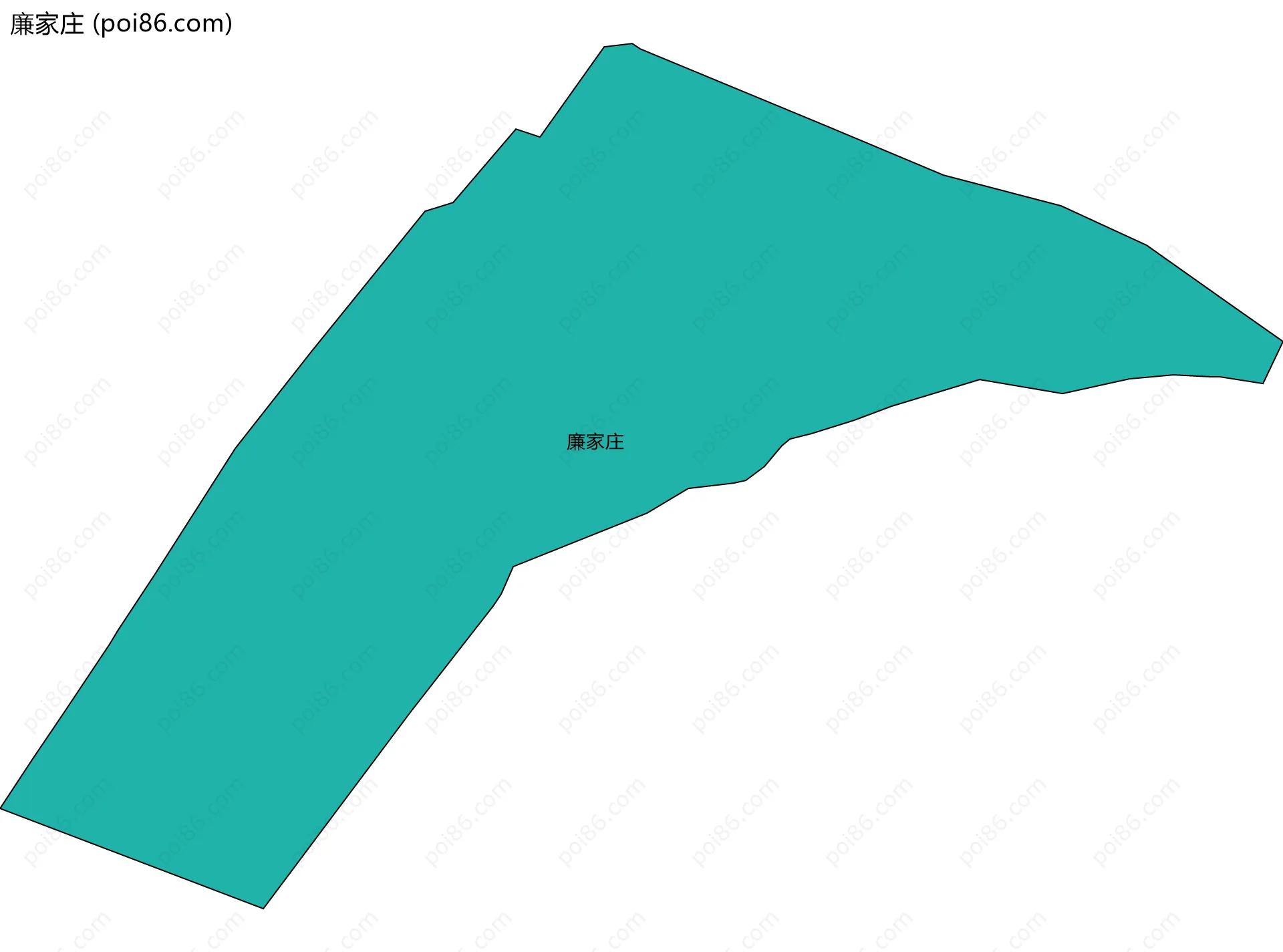 廉家庄边界地图