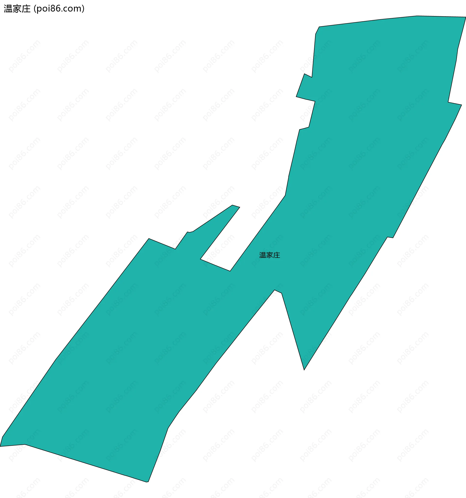 温家庄边界地图