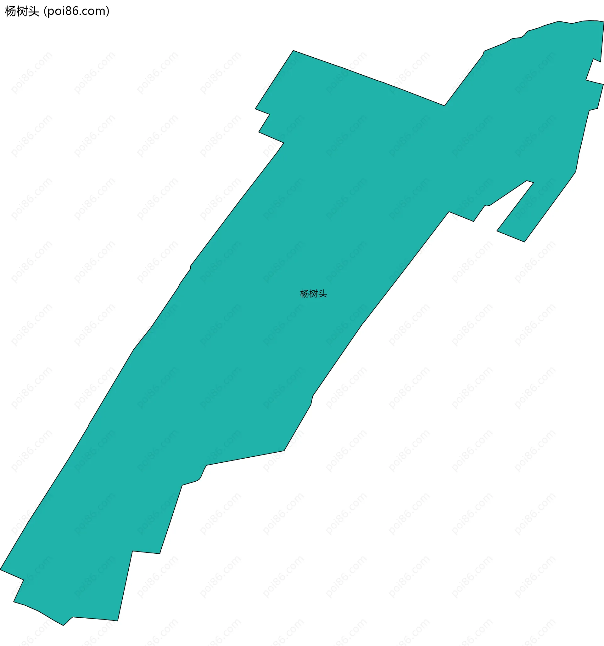 杨树头边界地图