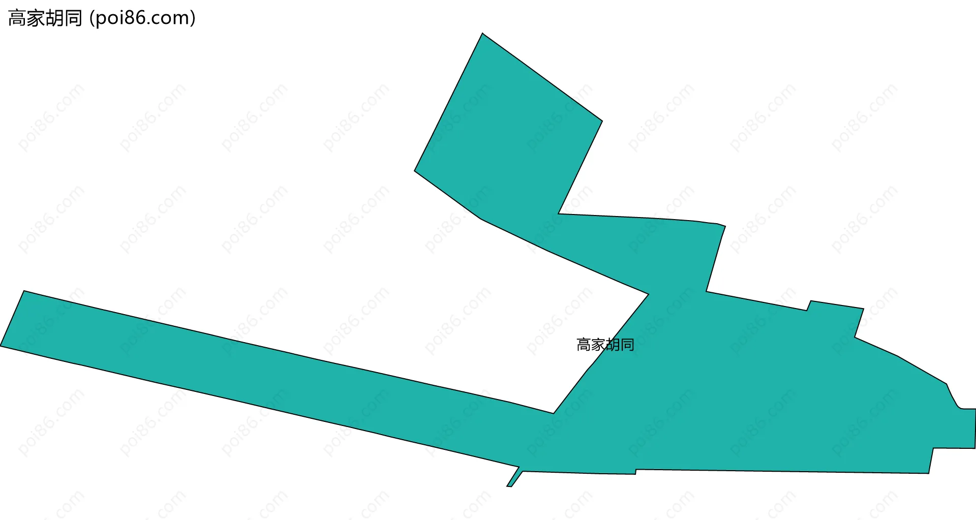 高家胡同边界地图