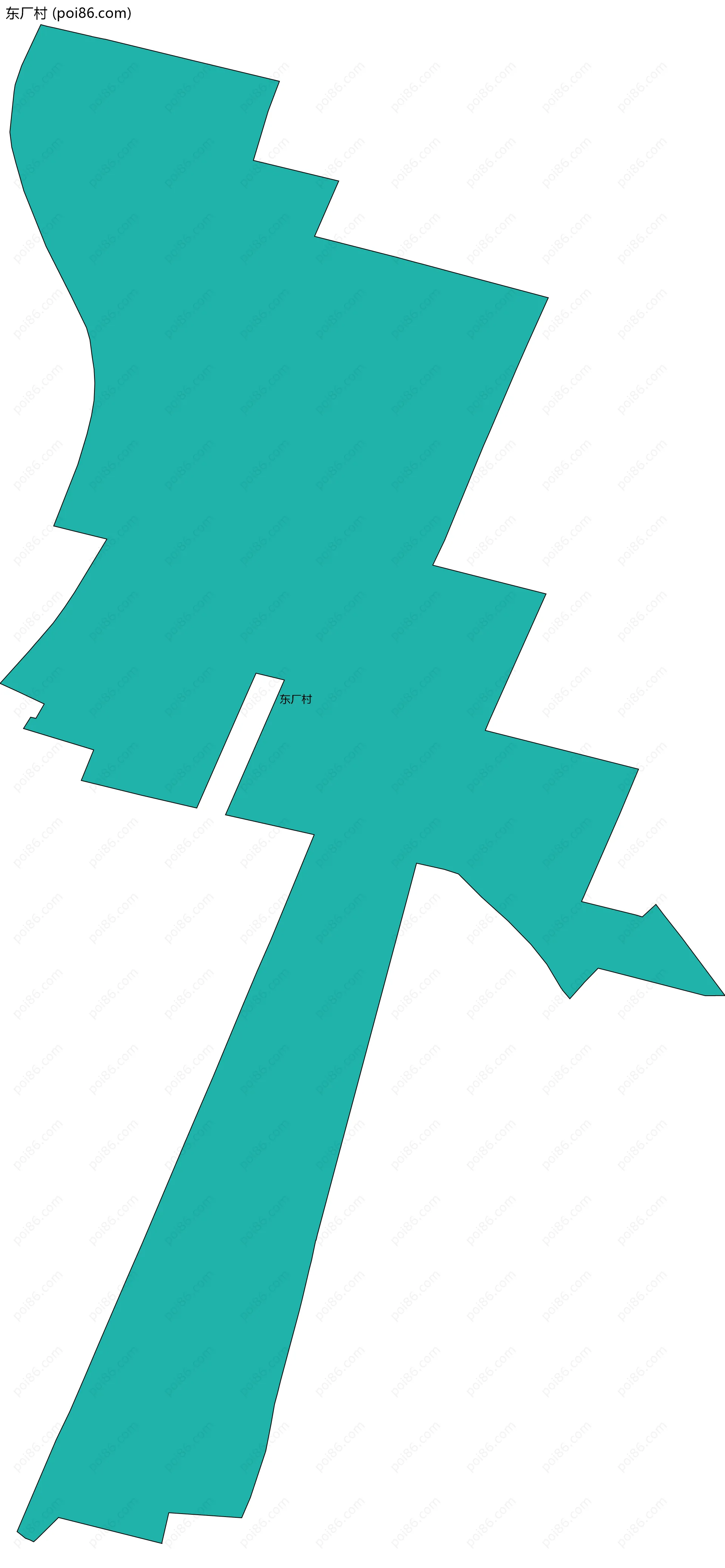 东厂村边界地图