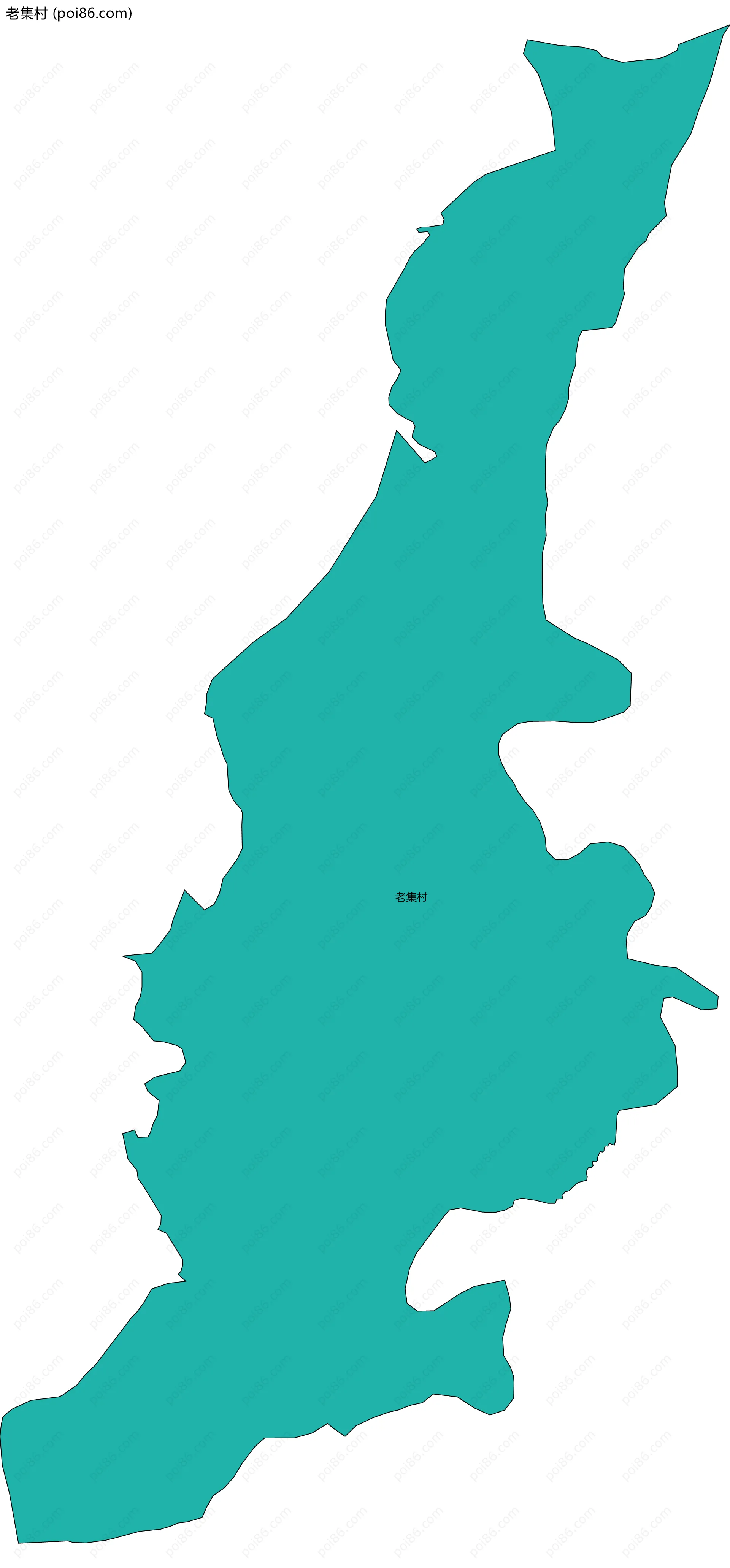 老集村边界地图