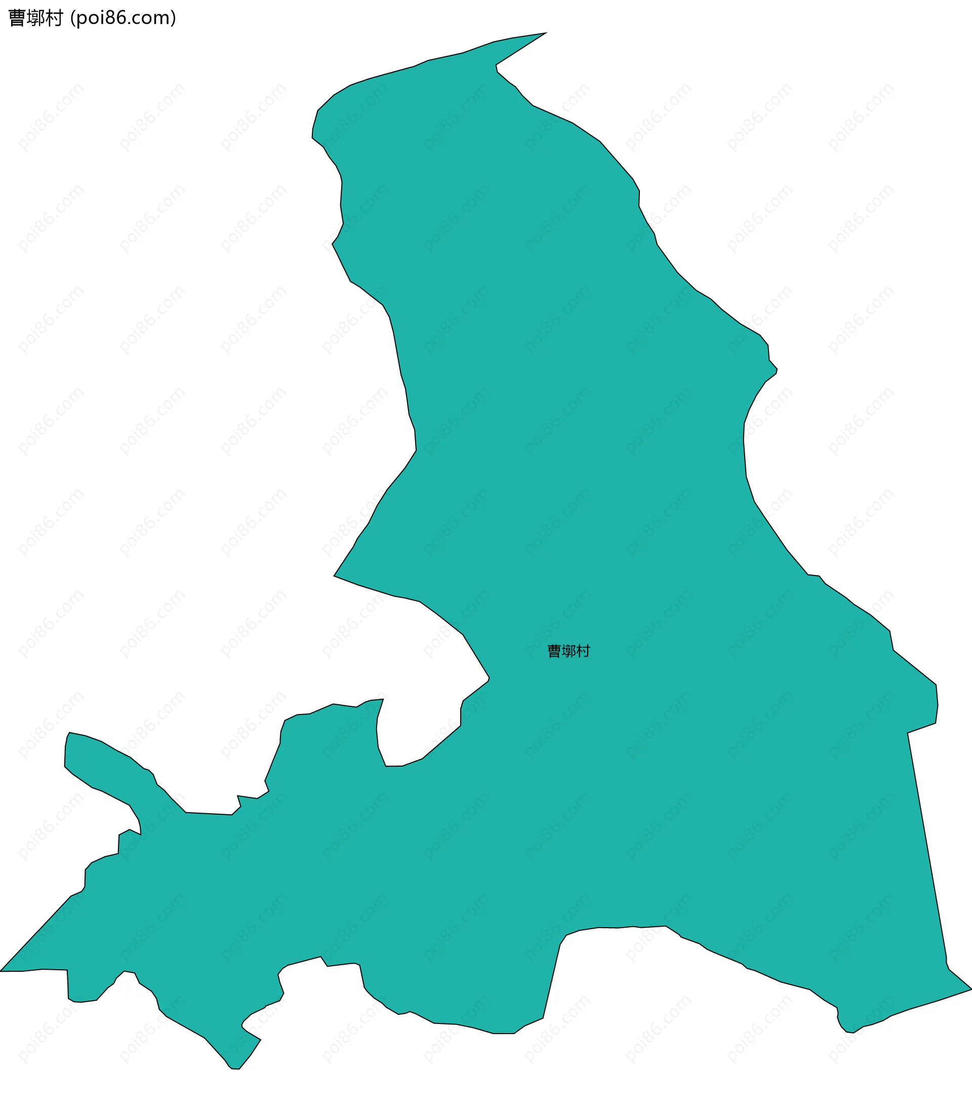 曹墎村边界地图