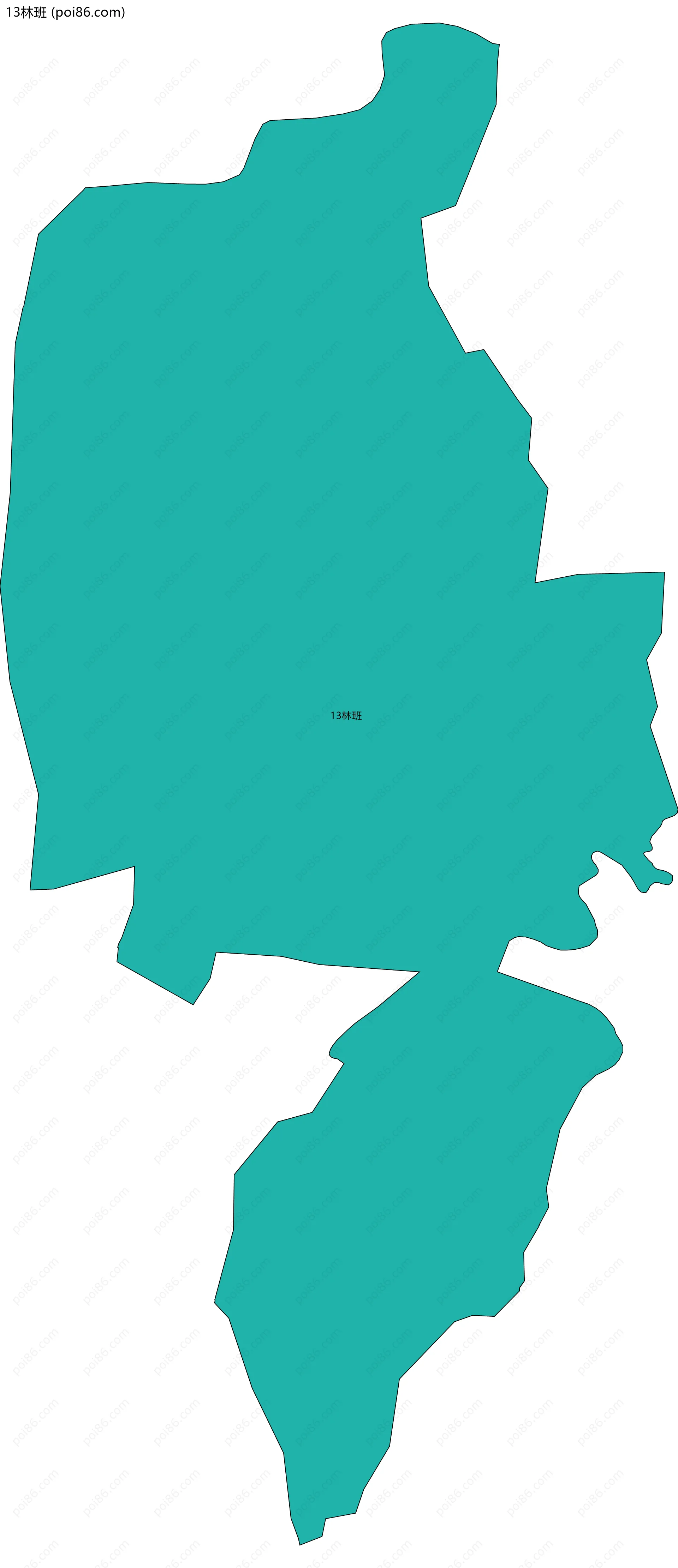 13林班边界地图