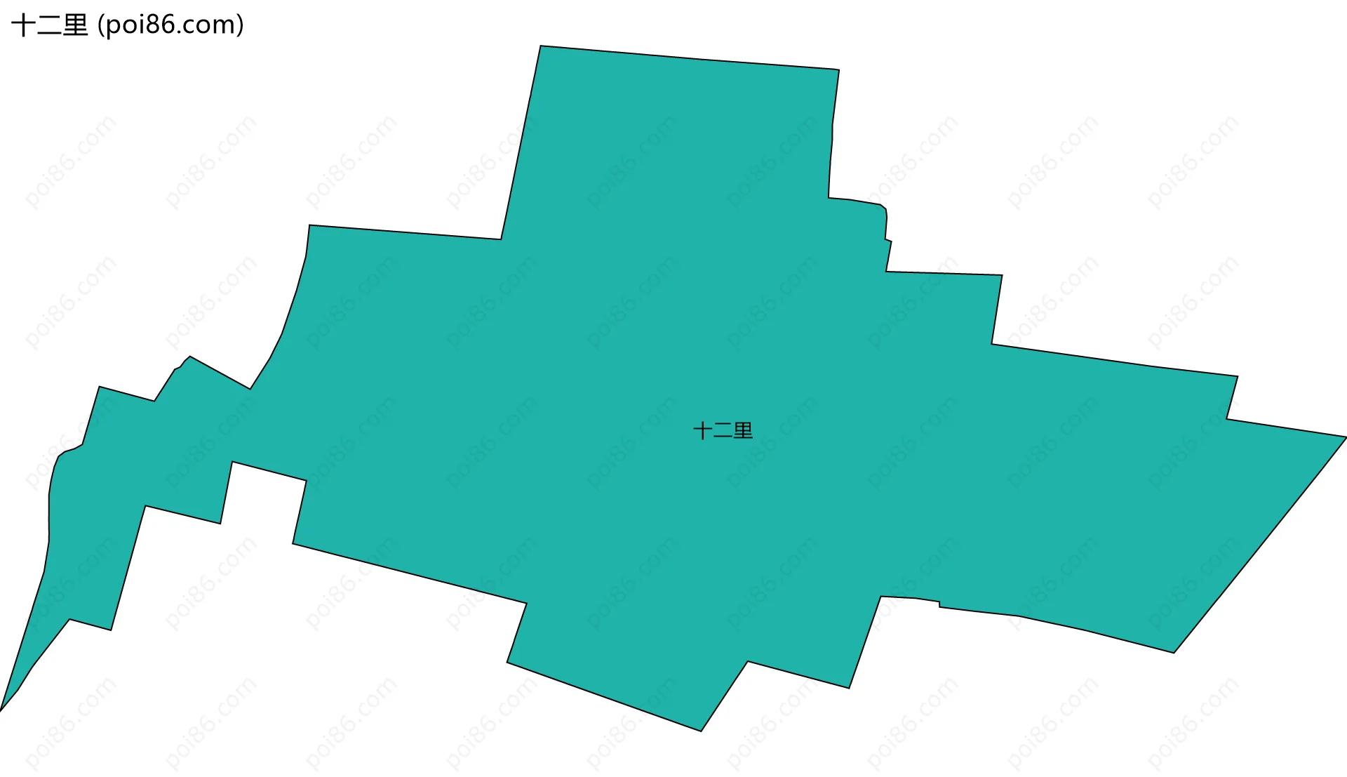 十二里边界地图