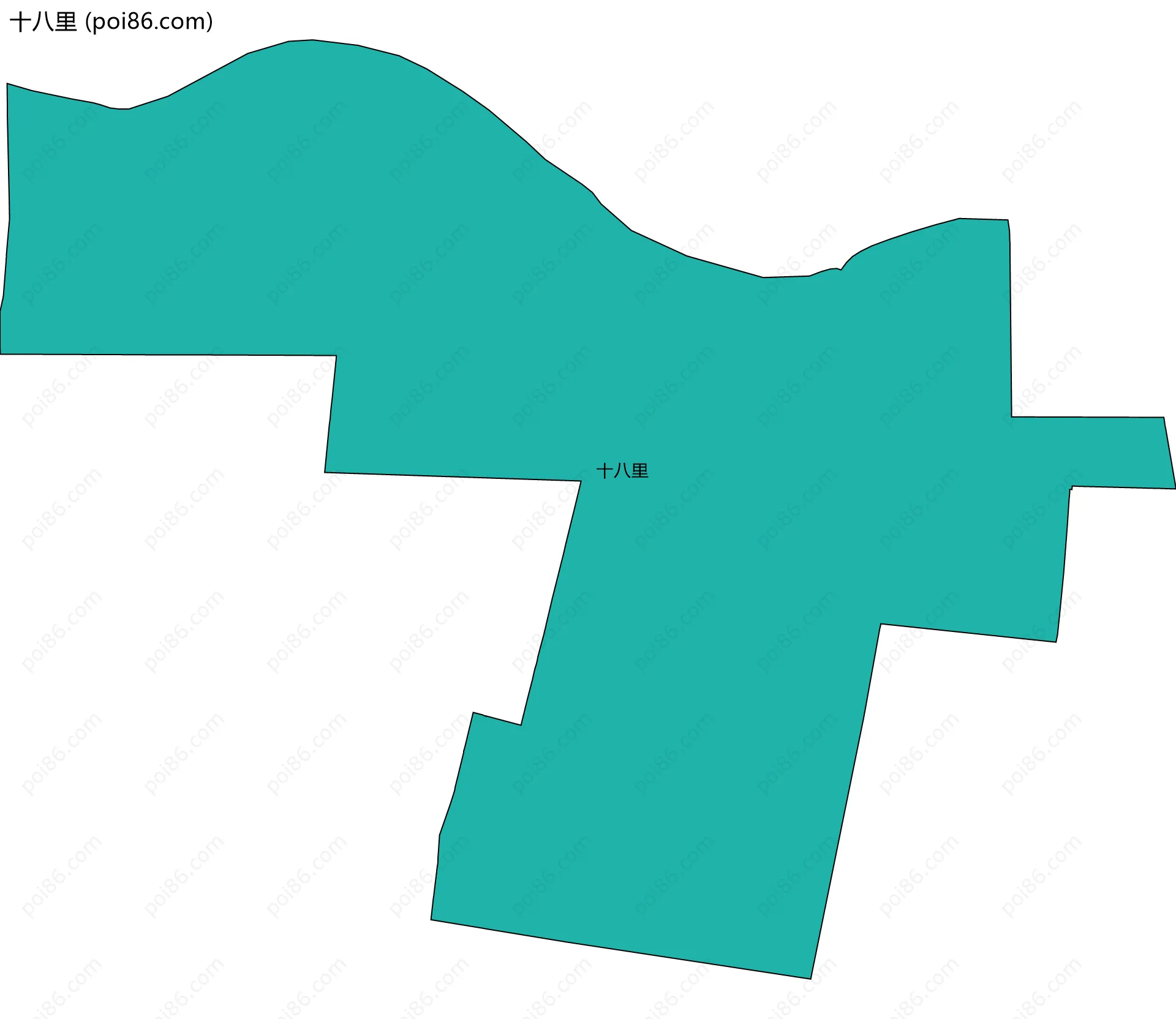 十八里边界地图