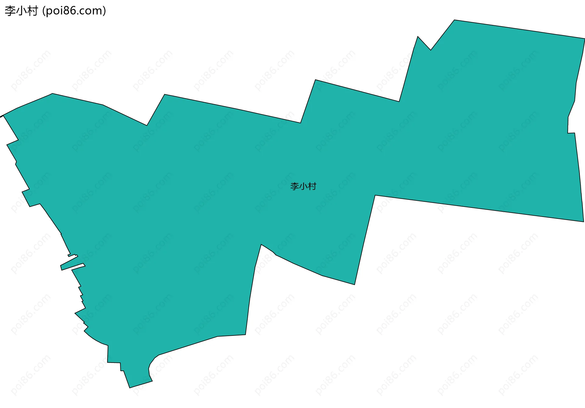 李小村边界地图