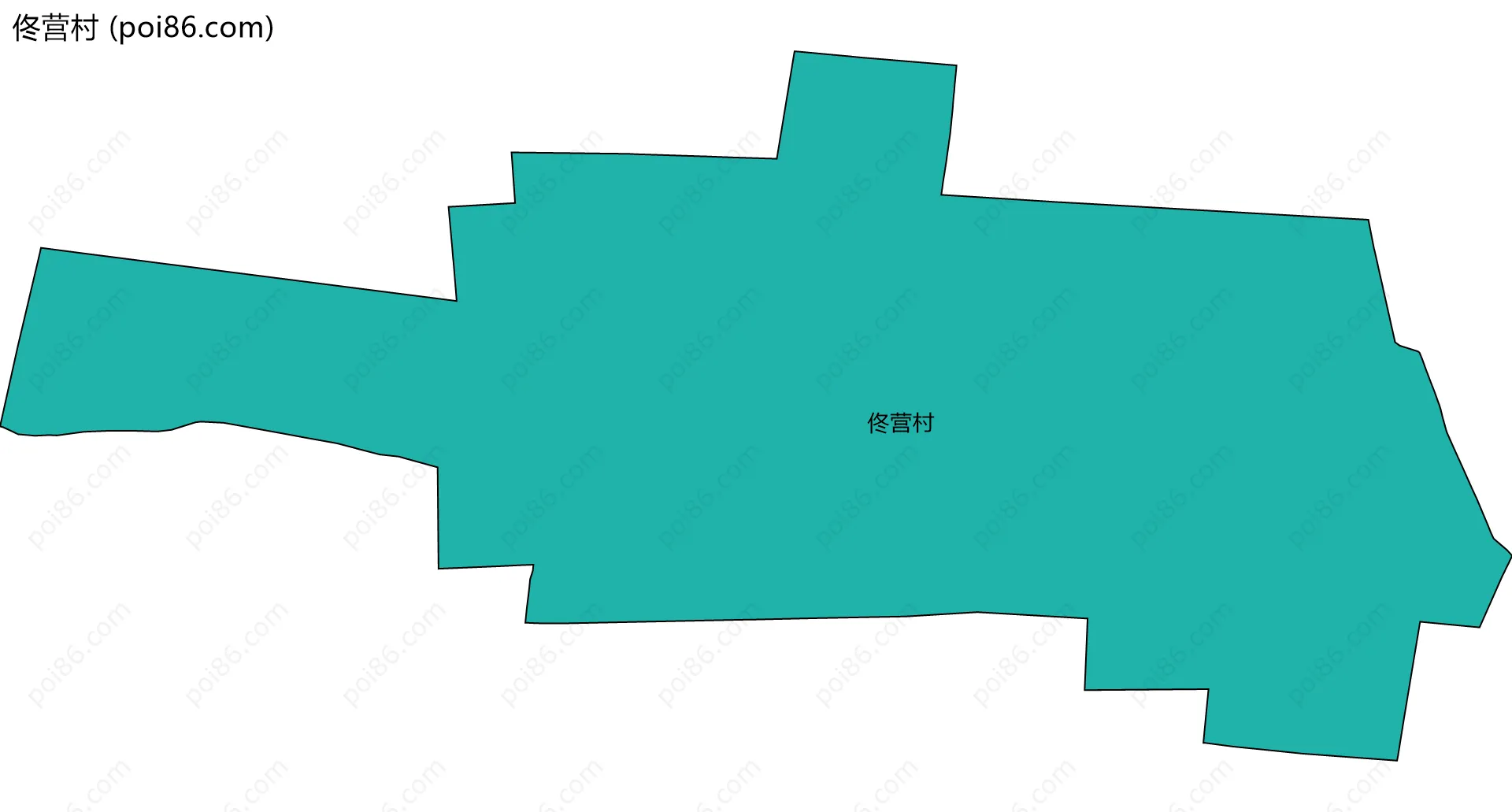 佟营村边界地图