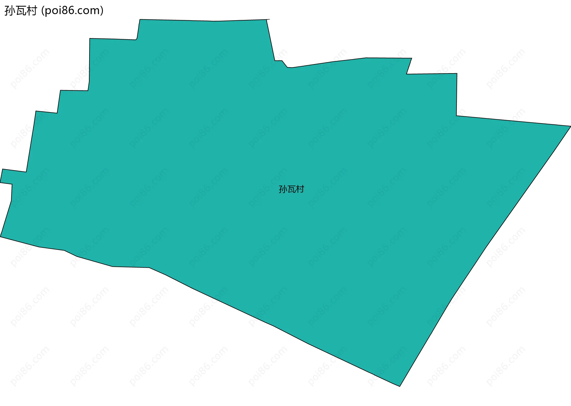 孙瓦村边界地图