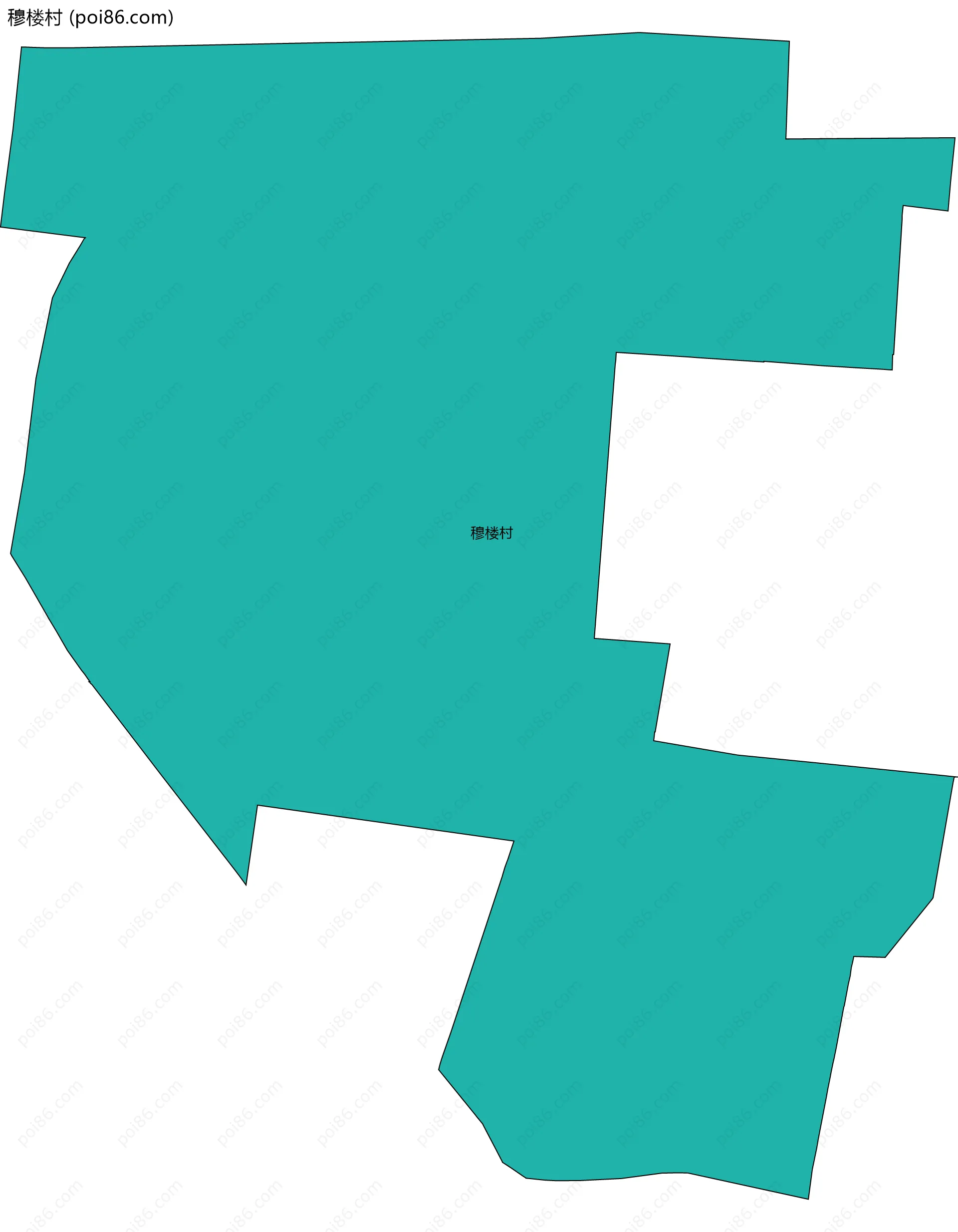 穆楼村边界地图