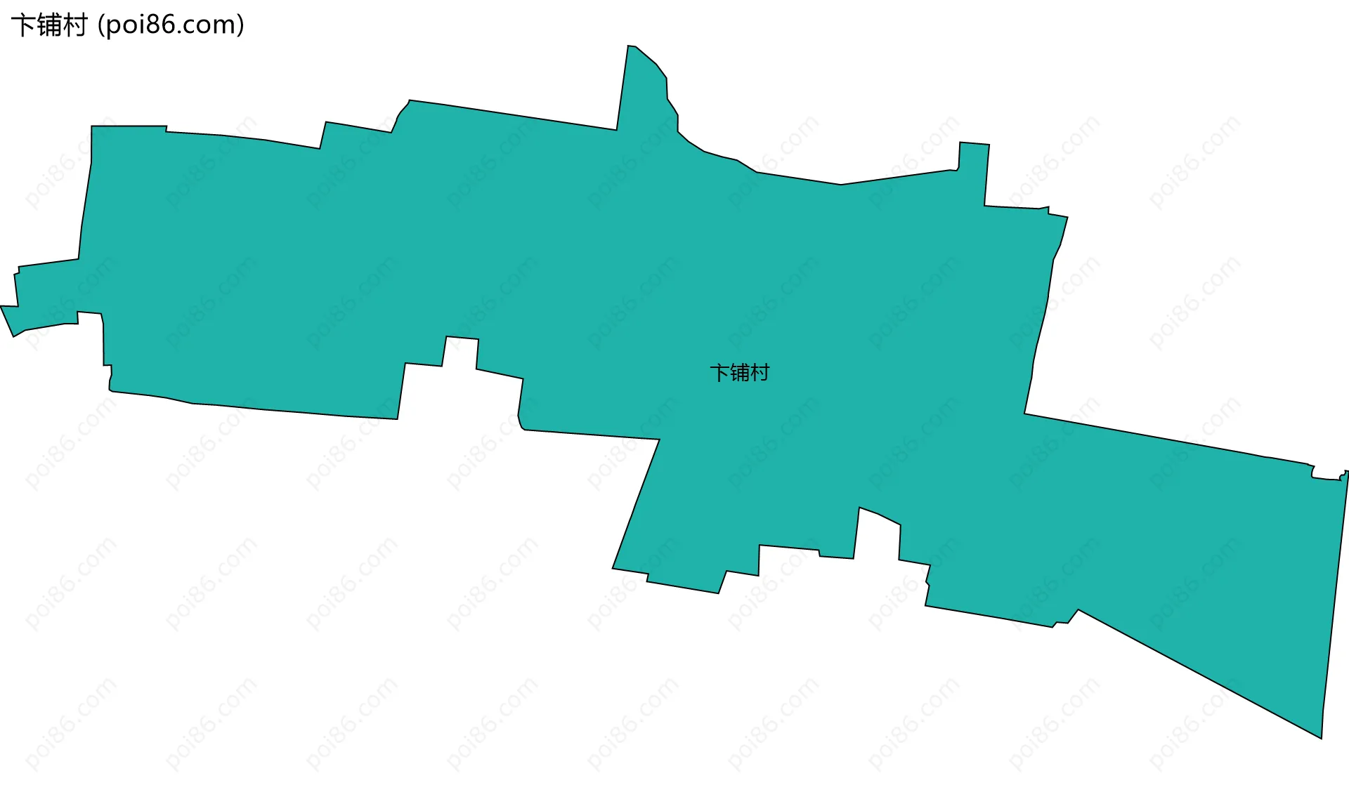 卞铺村边界地图