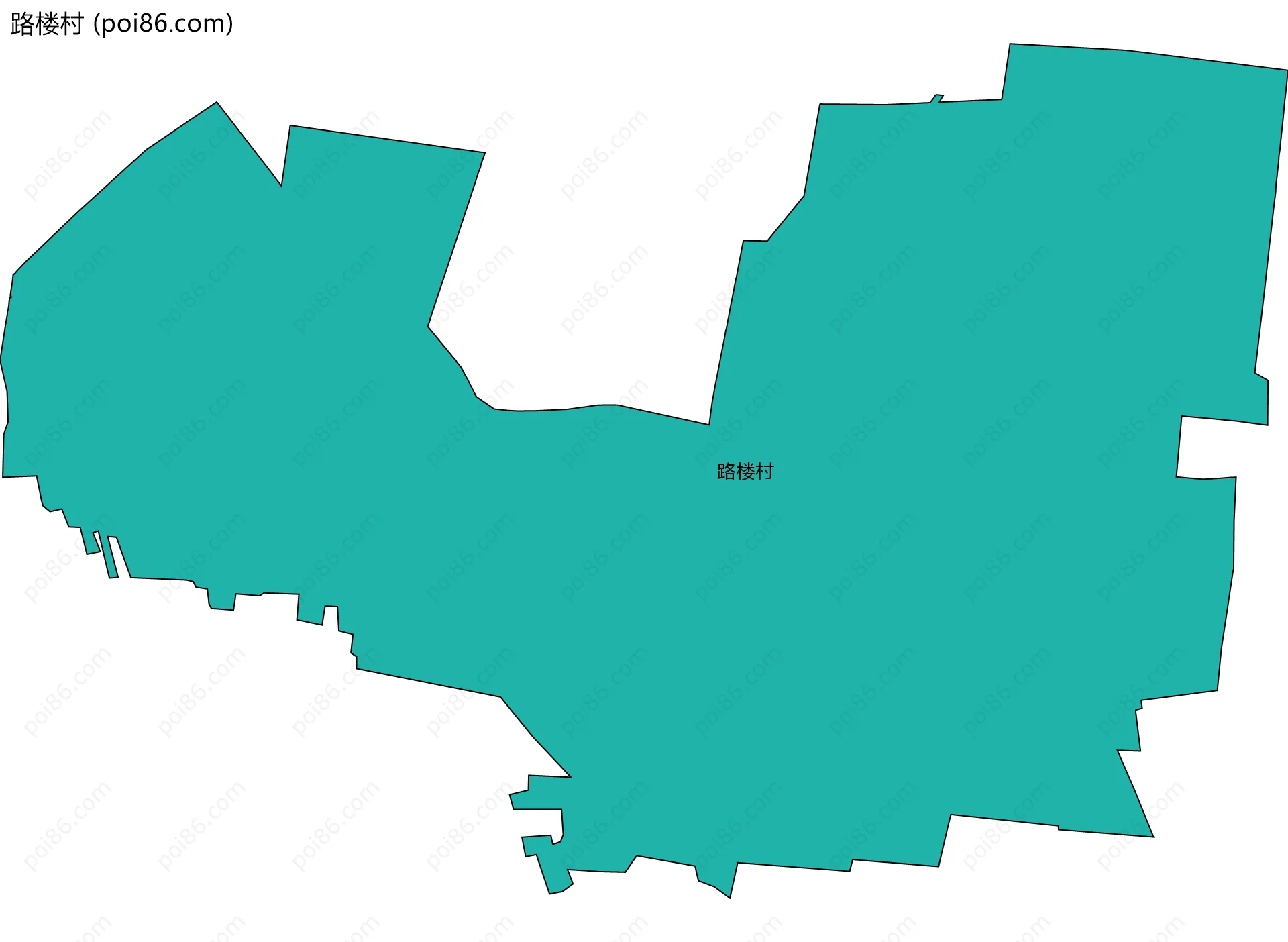 路楼村边界地图