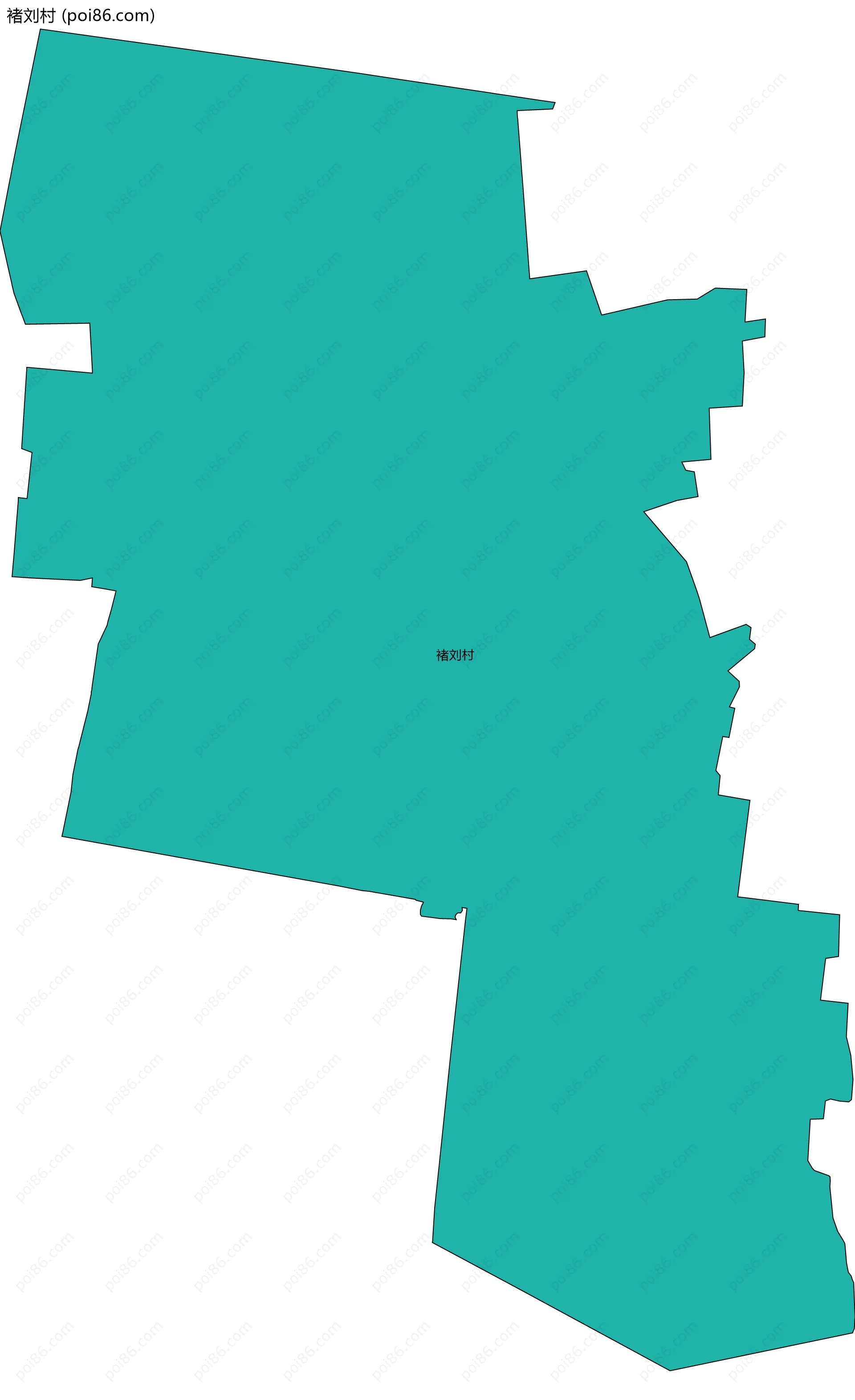 褚刘村边界地图