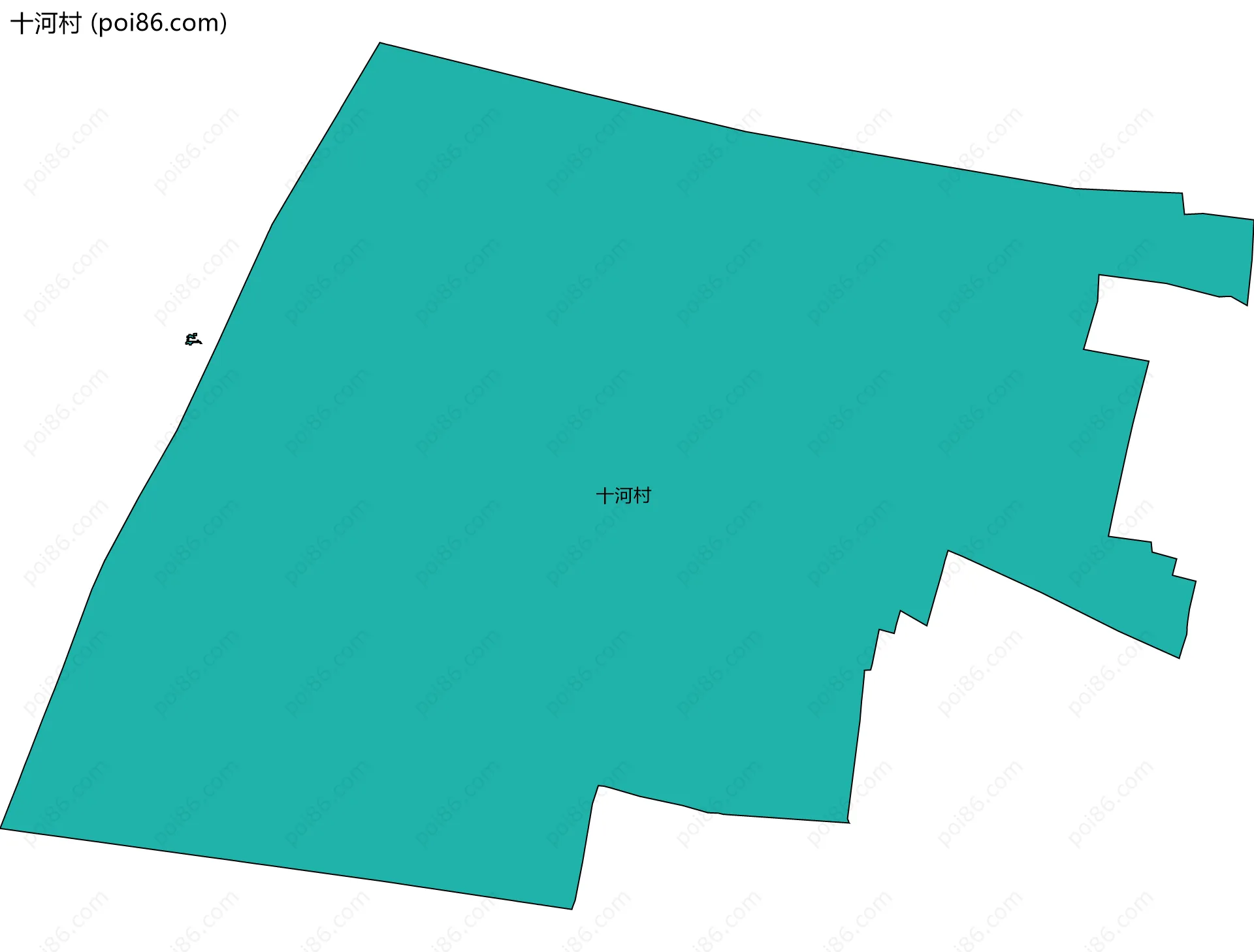 十河村边界地图