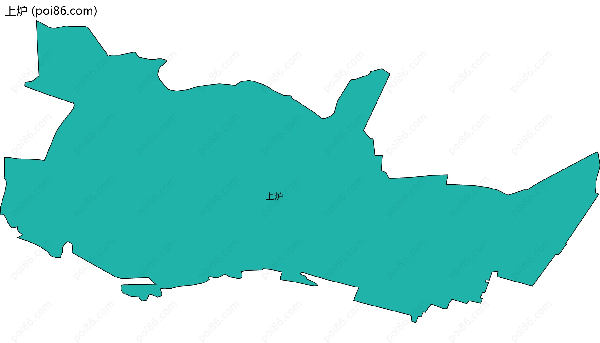 上炉边界地图