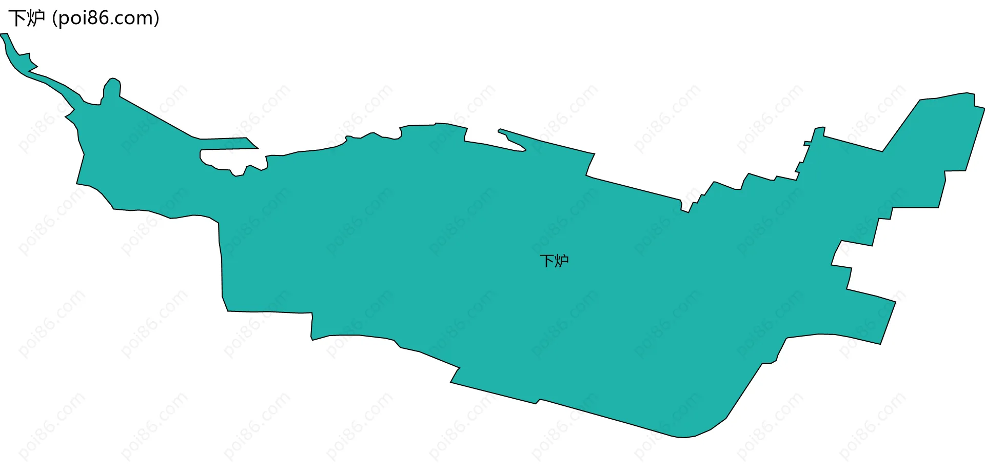 下炉边界地图