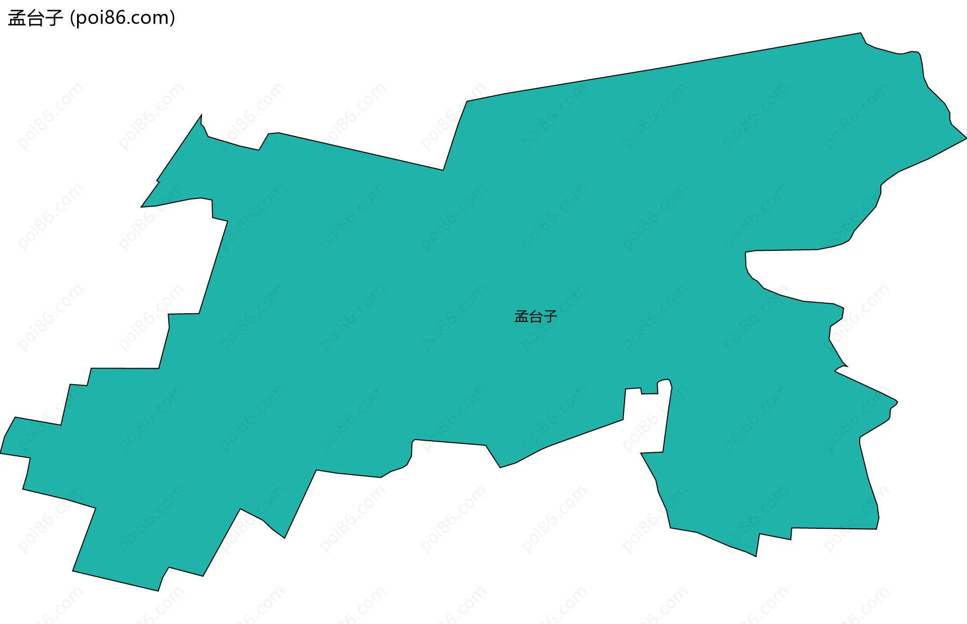 孟台子边界地图